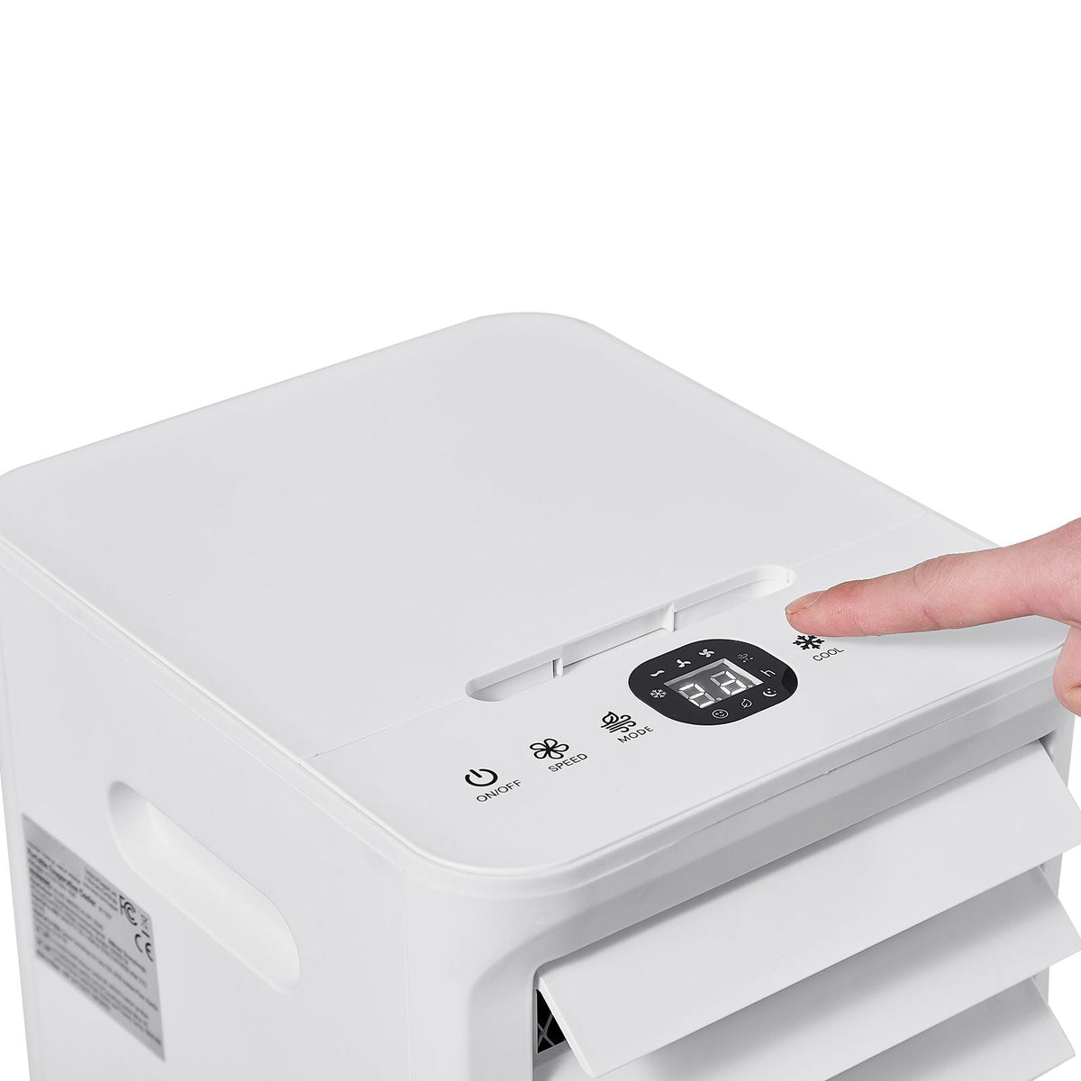 Portable Air Conditioner, 9L 550 CFM Swamp Cooler Air Conditioner with 12H Timer & Remote Control, 3-Speed Evaporative Air Cooler with 2 Ice Boxes, Quiet & Movable, Ideal for Outdoor Indoor Use