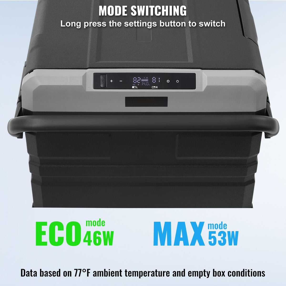 Portable Car Freezer, 100 Quart Portable Refrigerator Freezer, 95L Dual Storage Zone Camping Freezer, -4 - F 12 Volt Fridge Freezer, Car Freezer for Car and Home Use, DC 12/24V, AC 100-240V