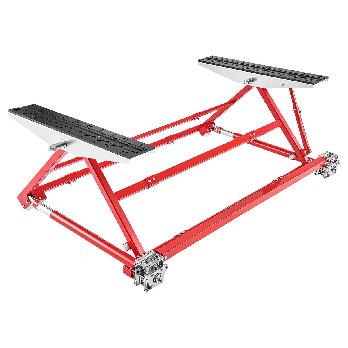 Portable Car Lift, 4400 lbs Capacity, Heavy Duty Steel Quick Lift with 23" Max Height, Adjustable Width and Wheels, Manual Lifting for Cars, Compact SUVs, Mini Trucks, Home Garage or Shop Use