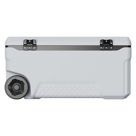 Portable Cooler, 74 QT Wheeled Cooler with Ice Retention, Heavy-Duty Handles and Cup Holder, Lightweight Rigid Material Insulated Portable Cooler, Suitable for Family Picnics and Long Trips