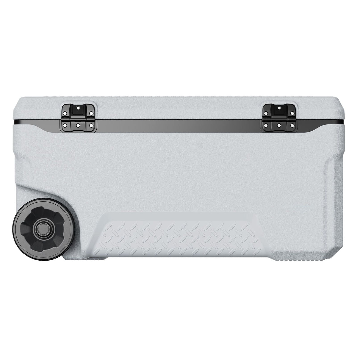 Portable Cooler, 74 QT Wheeled Cooler with Ice Retention, Heavy-Duty Handles and Cup Holder, Lightweight Rigid Material Insulated Portable Cooler, Suitable for Family Picnics and Long Trips