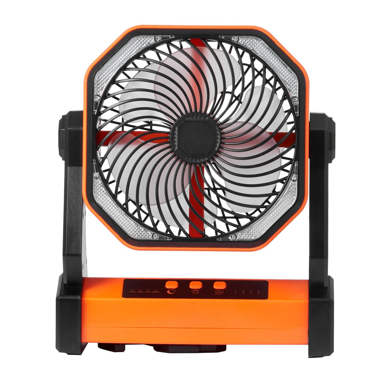 Portable Fan Rechargeable 8 inch, Battery Powered Fan with LED Lantern, 4 Speeds Adjustable Portable Small Table Fan Personal, USB Battery Operated Fans for Travel Bedroom Home Camping Office