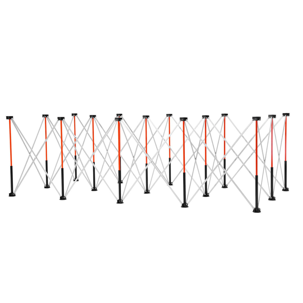 Portable Folding Workstand, 8.05 x 4.13 ft Collapsible Workbench, 6000 lbs Weight Capacity, No Assembly Foldable Work Stand with Storage Bag, Table Top NOT Included, for Garage Workshop Outdoor