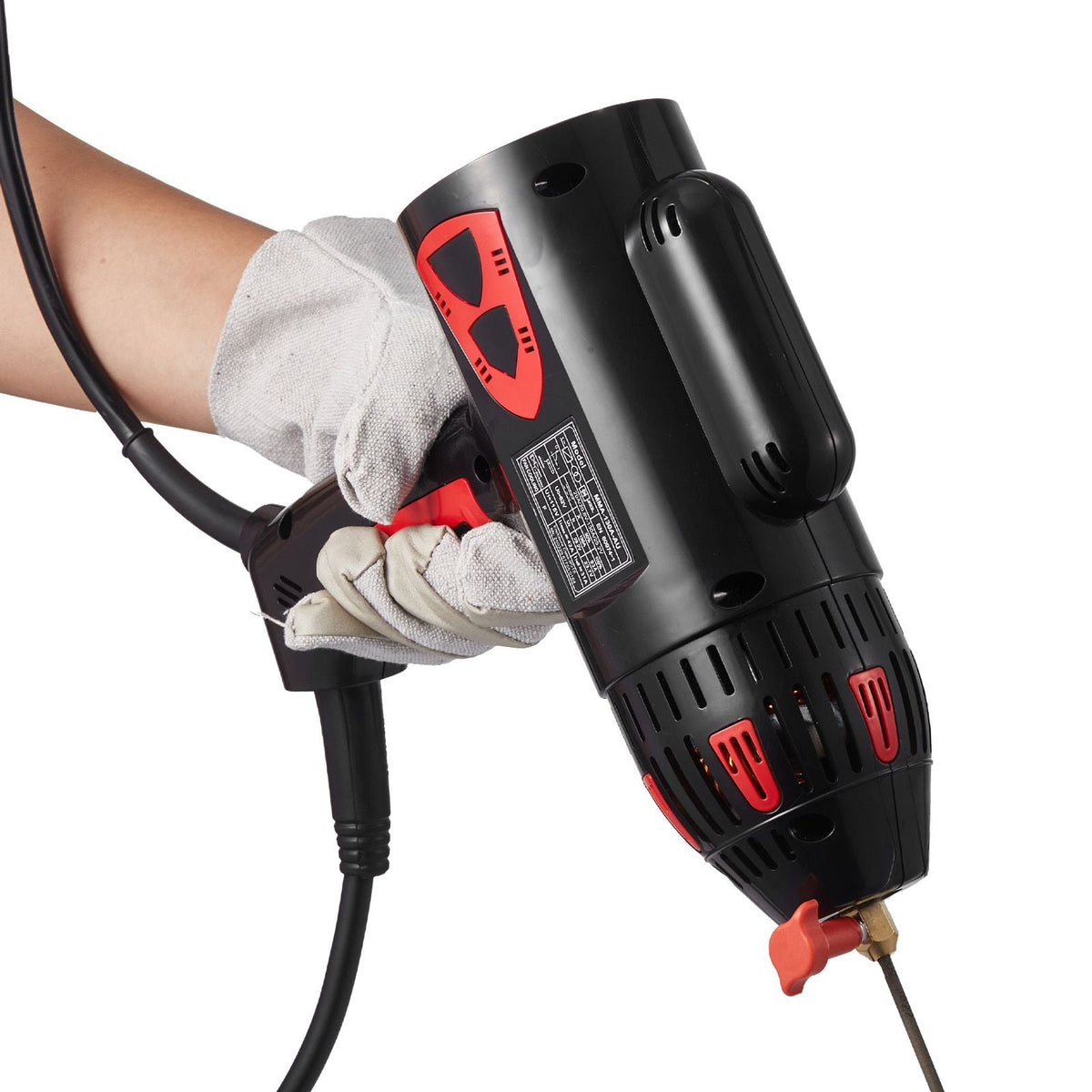 Portable Handheld Welding Machine, 20 - 130A Portable ARC Welder with Stepless Current Adjustment & IGBT Inverter, 115V Handheld Stick Welder Digital Display Fit for 1/16"-1/8" Welding Rods