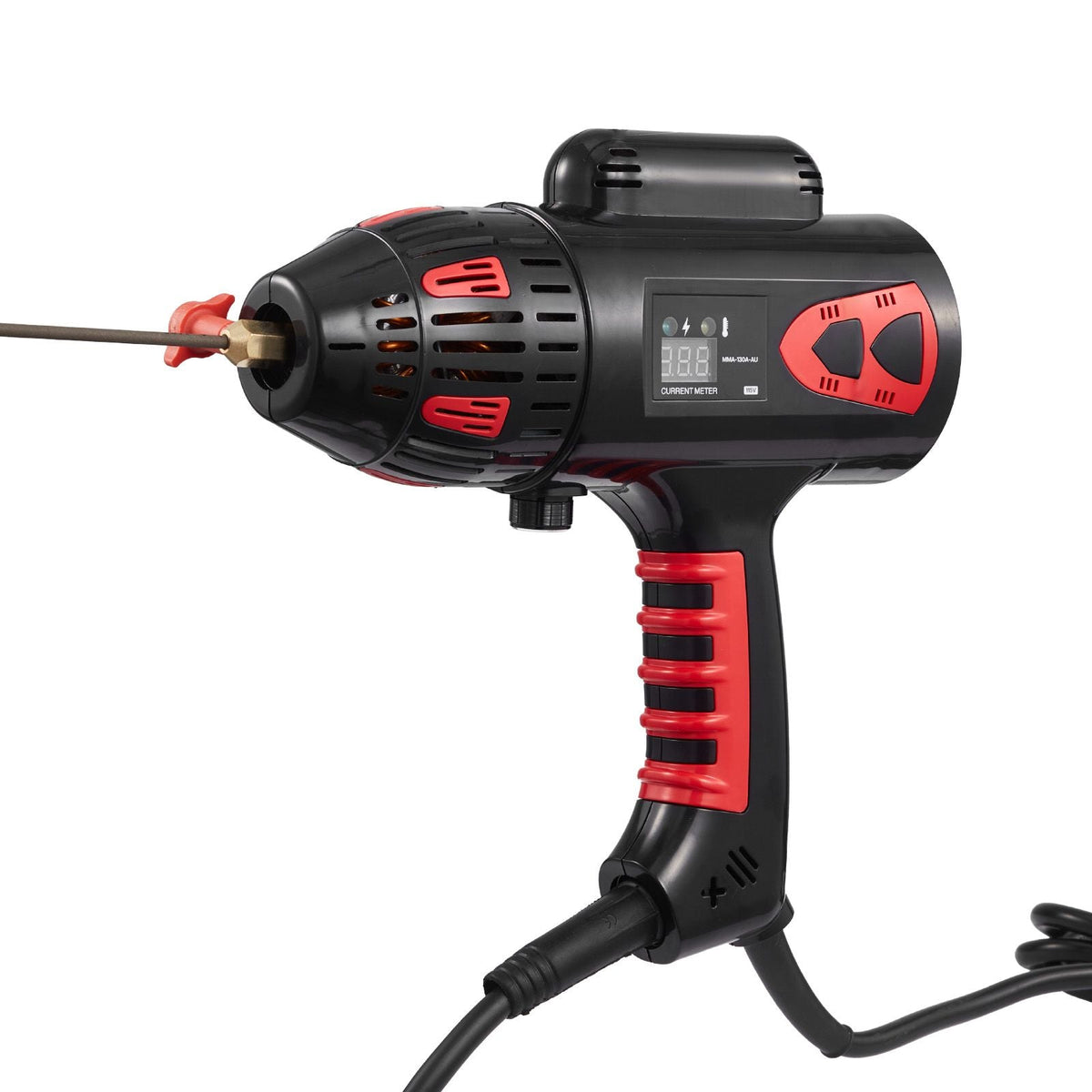 Portable Handheld Welding Machine, 20 - 130A Portable ARC Welder with Stepless Current Adjustment & IGBT Inverter, 115V Handheld Stick Welder Digital Display Fit for 1/16"-1/8" Welding Rods