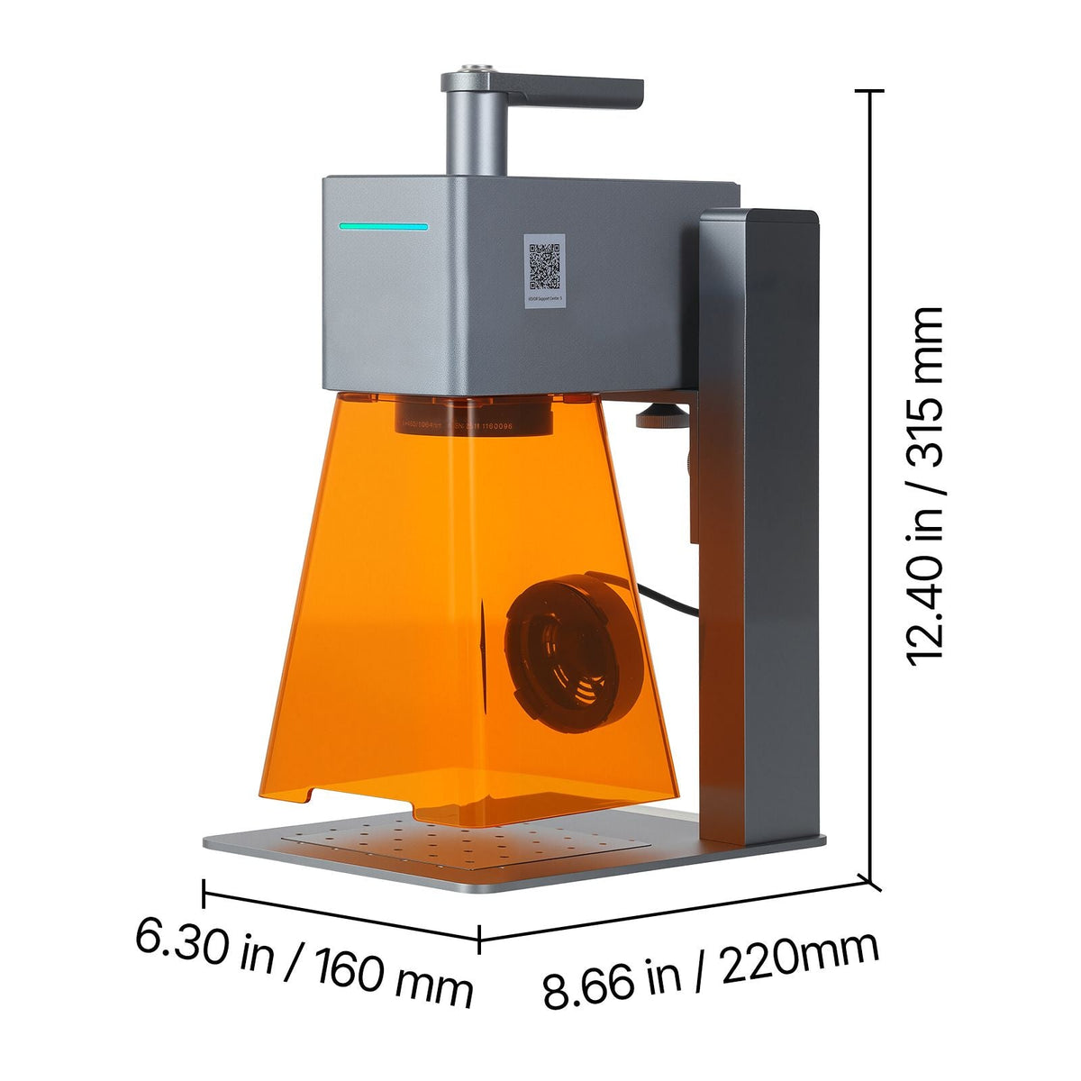 Portable Laser Engraver, 5000 mm/s High Speed, 12W Handheld Blue Laser Engraver and Cutter, Engraving Precision 0.01 x 0.01 mm, DIY Engraving Tool, for Wood, Acrylic, Leather, Cloth, Class 4