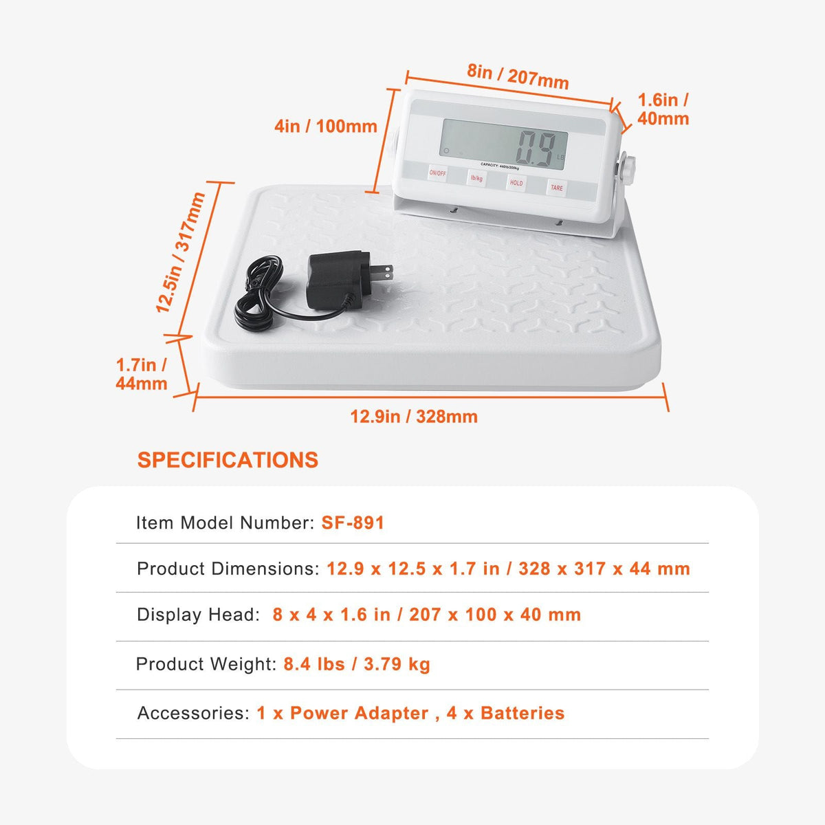 Portable Medical Scale, Professional Digital Physician Scale for Weighing - with Anti-slip Platform, 2 Units, Hold & Tare Function, 440LBS Capacity Physician Weight Scale for Gyms Homes Hospital