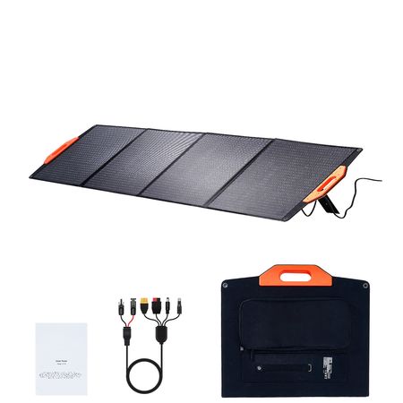 Portable Monocrystalline Solar Panel, 200W Foldable Monocrystalline ETFE Solar Charger, 23% Efficiency Solar Panel with MC4 Output, IP67 Waterproof for Power Stations, Camping, Hiking, Off-Grid