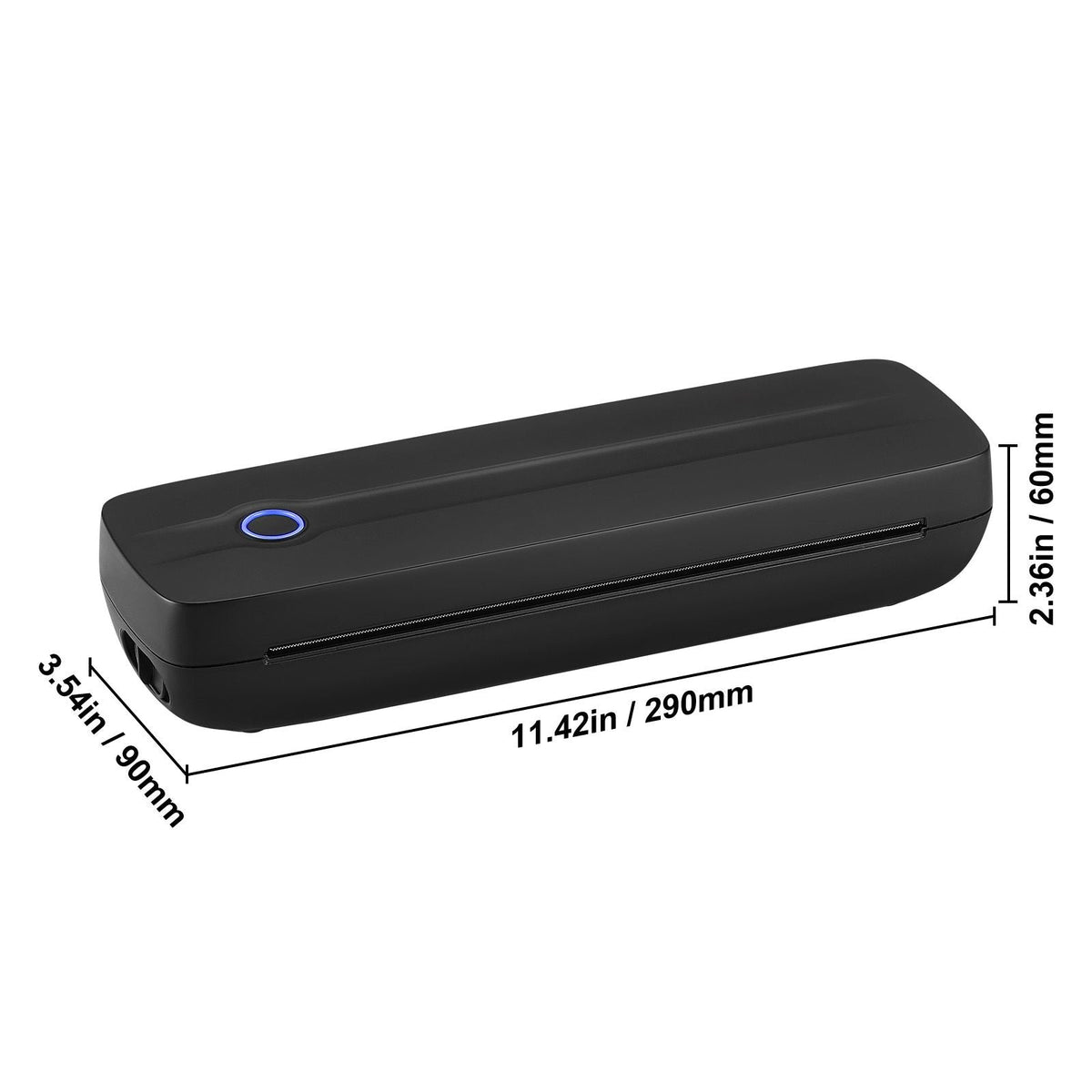 Portable Printer - 2600mAh Battery, 203 DPI, Bluetooth Inkless Mobile Printer for A4, A5 & 8.5" x 11" Thermal Paper, Compatible with iOS, Android & Laptop, Ideal for Travel, Office & Home Use