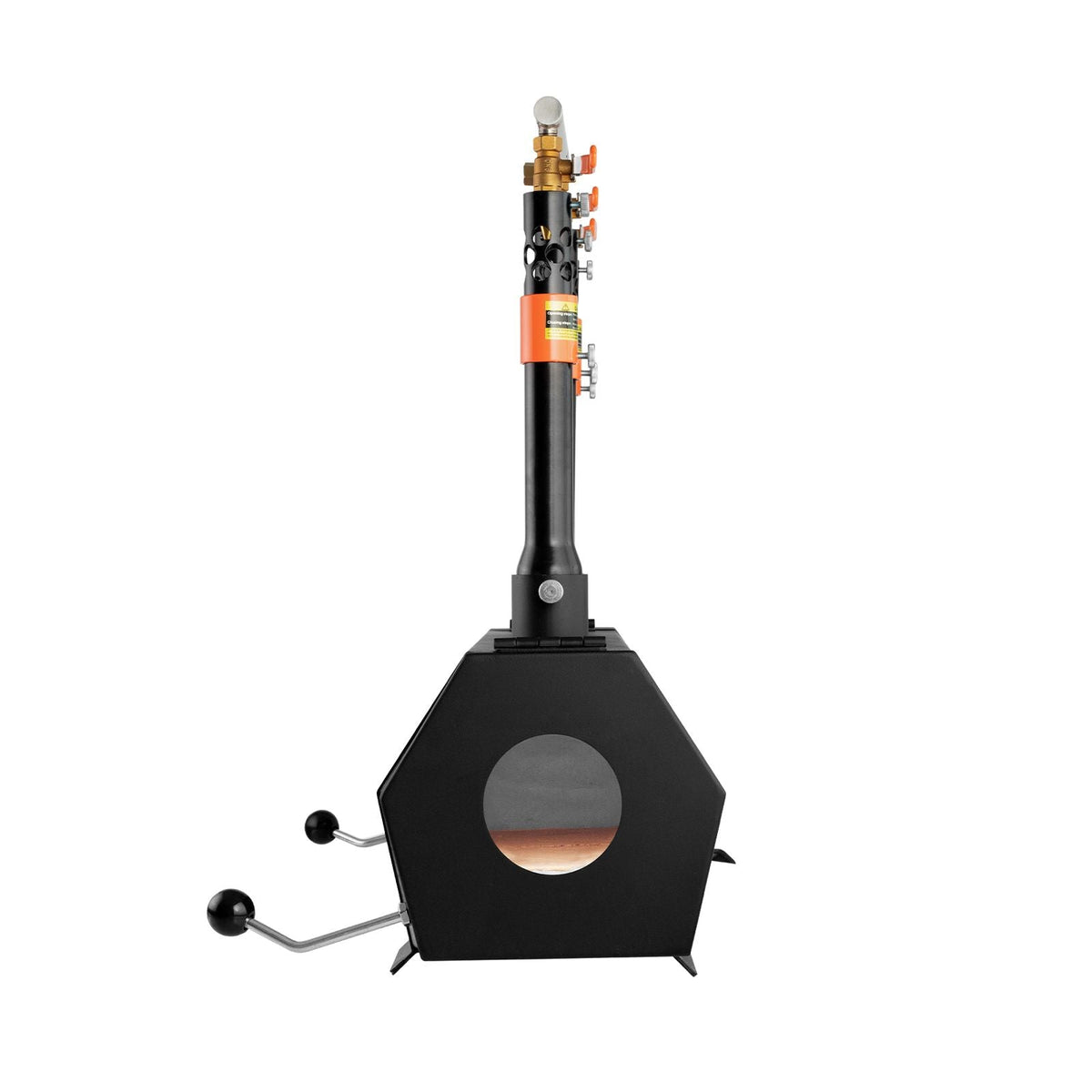 Portable Propane Forge, 3 Burners, 2600 F Tool and Knife Making Blacksmithing Farrier Forge, Large Capacity Hexagon, Cold-Rolled Steel Gas Forging Tools and Equipment, Use for Metal Forging