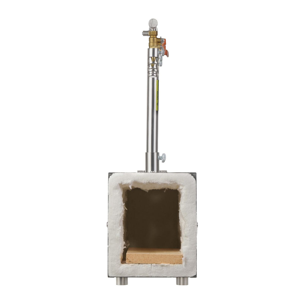 Portable Propane Forge, 3 Burners, 2600 Fahrenheit Tool and Knife Making Blacksmithing Farrier Forge, Large Capacity Square Shape, Stainless Steel Gas Forging Tools and Equipment