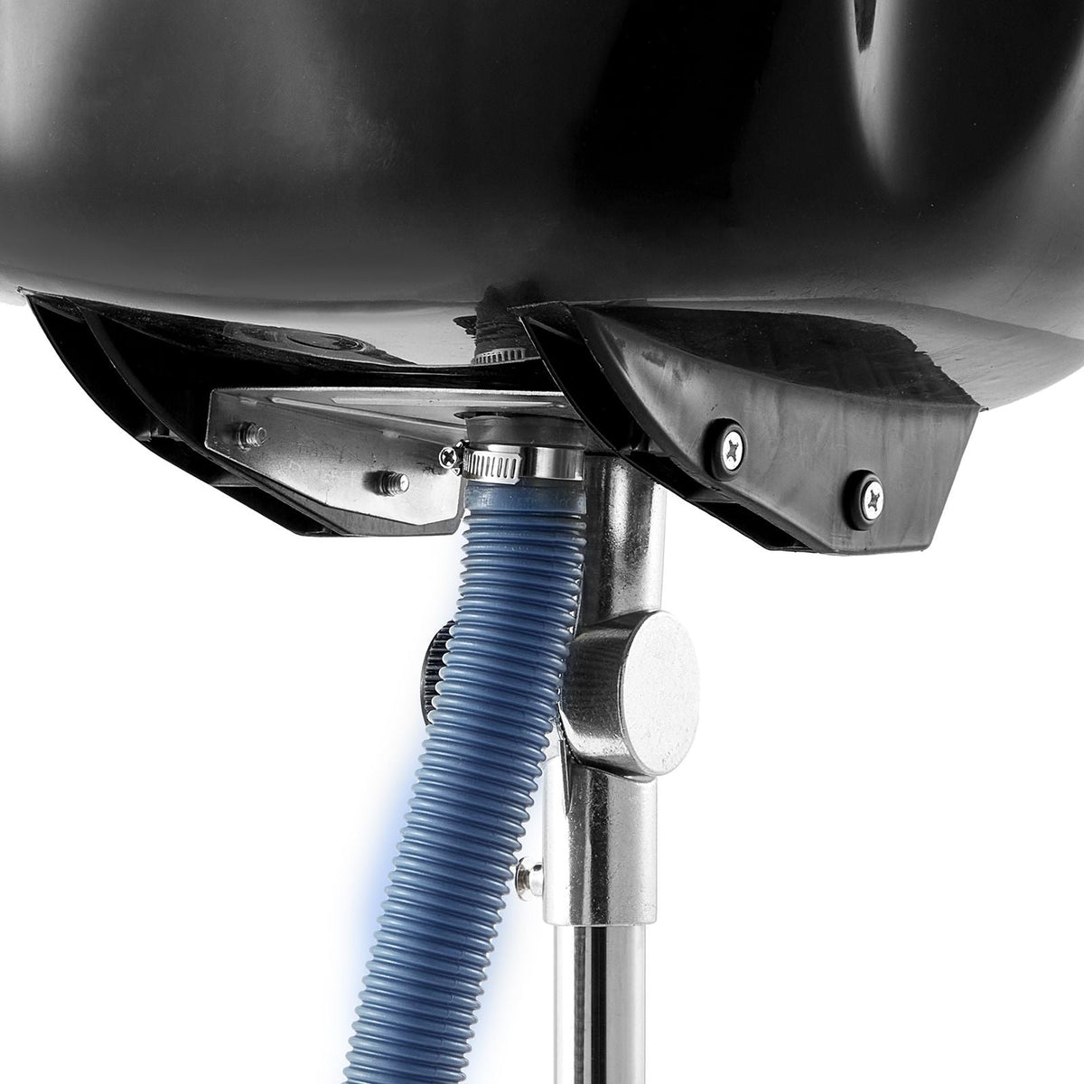 Portable Shampoo Bowl, Deep Shampoo Sink with Adjustable Height & Angle, Includes Drain Hose, Shower Head, Lightweight Hair Wash Basin for Barber Salon Spa Center & Home Use, Black