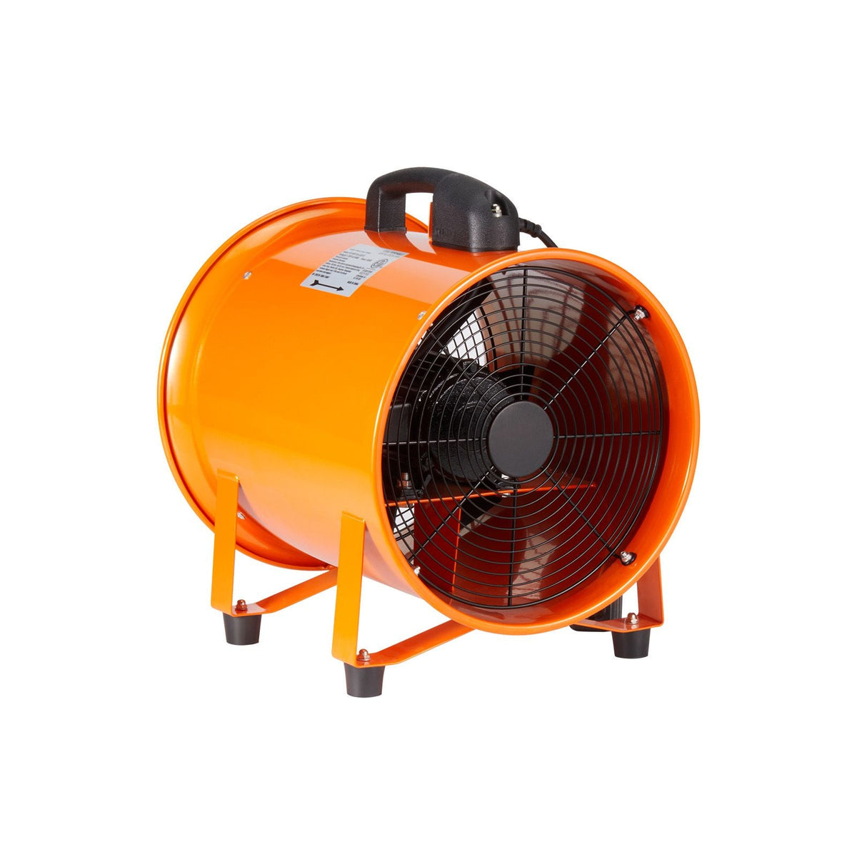 Portable Ventilator, 10 inch Heavy Duty Cylinder Fan with 33ft Duct Hose, 380W Strong Shop Exhaust Blower 1893FM, Industrial Utility Blower for Sucking Dust, Smoke, Smoke Home/Workplace