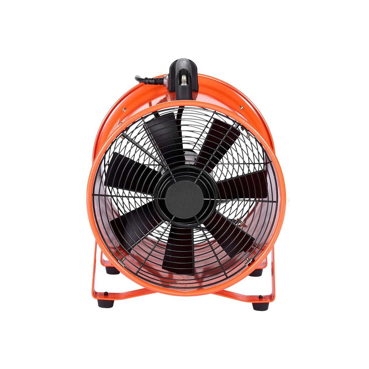 Portable Ventilator, 12 inch Heavy Duty Cylinder Fan with 16.4ft Duct Hose, 560W Strong Shop Exhaust Blower 2894CFM, Industrial Utility Blower for Sucking Dust, Smoke, Smoke Home/Workplace
