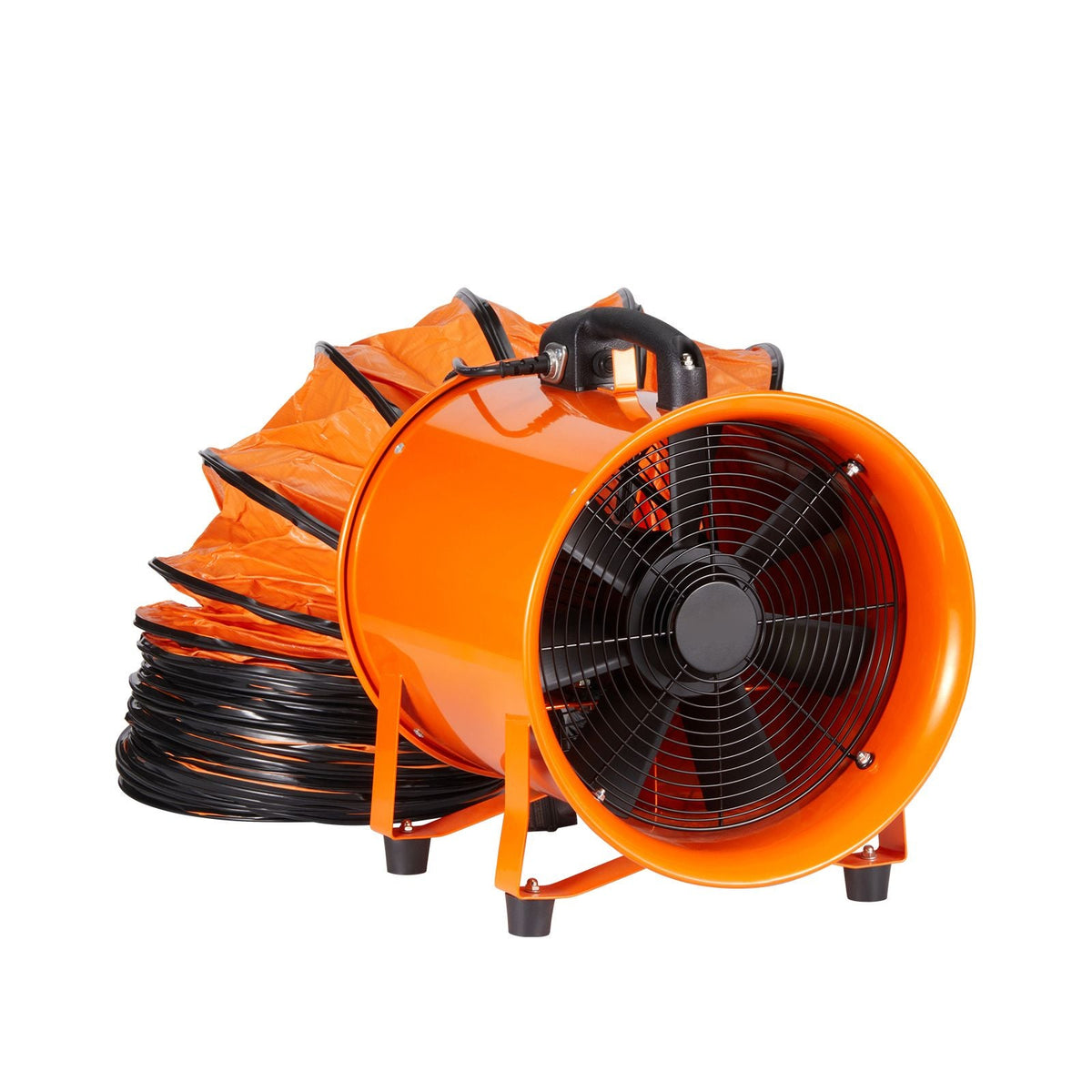 Portable Ventilator, 16 inch Heavy Duty Cylinder Fan with 33ft Duct Hose, 1350W Strong Shop Exhaust Blower 5175CFM, Industrial Utility Blower for Sucking Dust, Smoke, Smoke Home/Workplace
