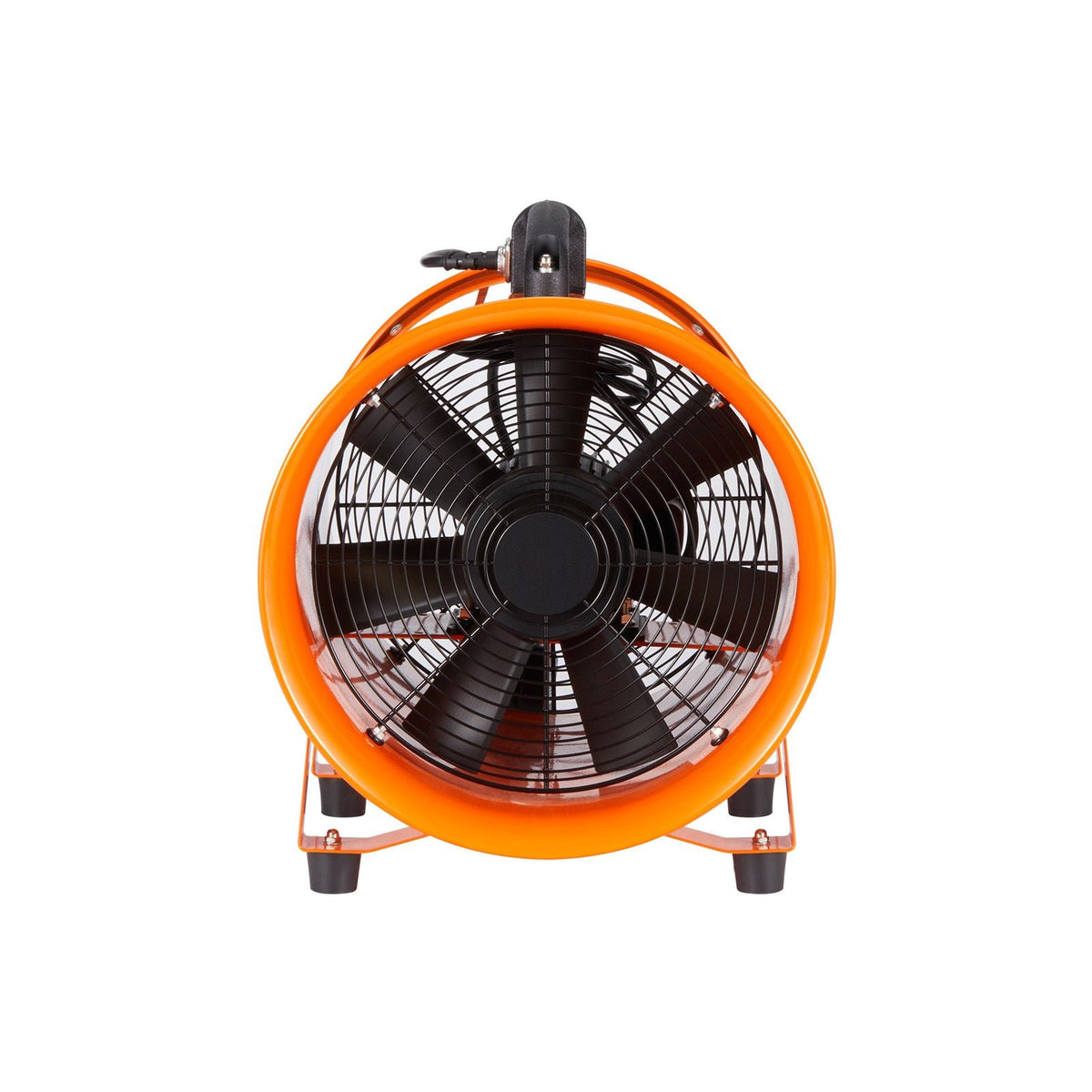 Portable Ventilator, 8 inch Heavy Duty Cylinder Fan with 33ft Duct Hose, 195W Strong Shop Exhaust Blower 1070CFM, Industrial Utility Blower for Sucking Dust, Smoke, Smoke Home/Workplace