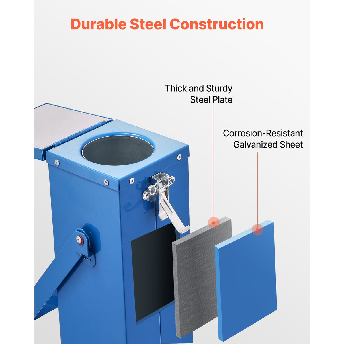 Portable Welding Rod Oven, 10LBS Capacity Electrodes Drying Oven 230W 120V, 300 F Fast Heating Welding Rods Dryer for 18-inch Stick Electrodes - with Easy-to-Carry Handle & Safety Locking Latch