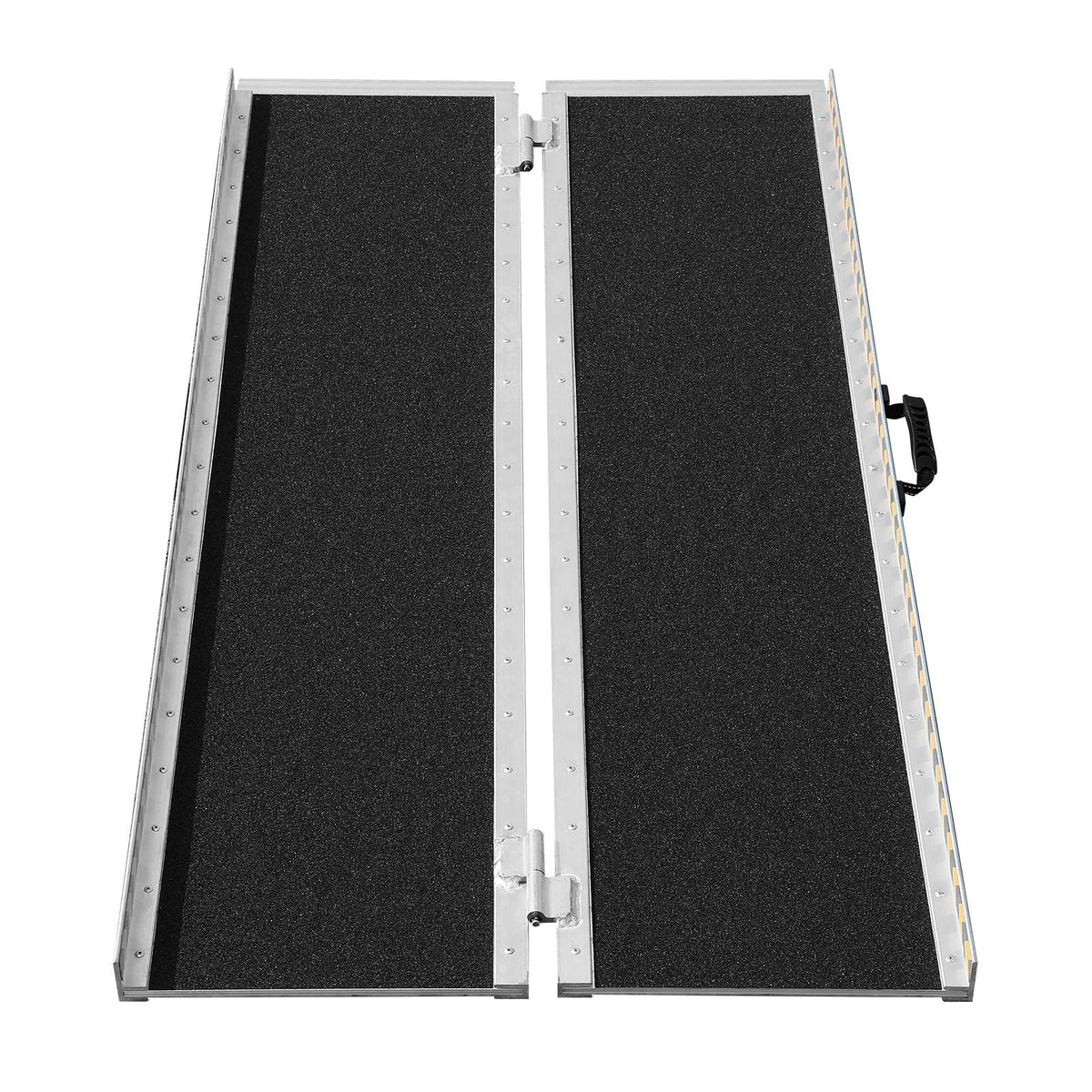 Portable Wheelchair Ramp, 4 ft 800 lbs Capacity, Non-Slip Aluminum Folding Threshold Ramp, Foldable Mobility Scooter Ramp Wheel Chair Ramp, Handicap Ramp for Home Steps, Stairs, Doorways, Curbs
