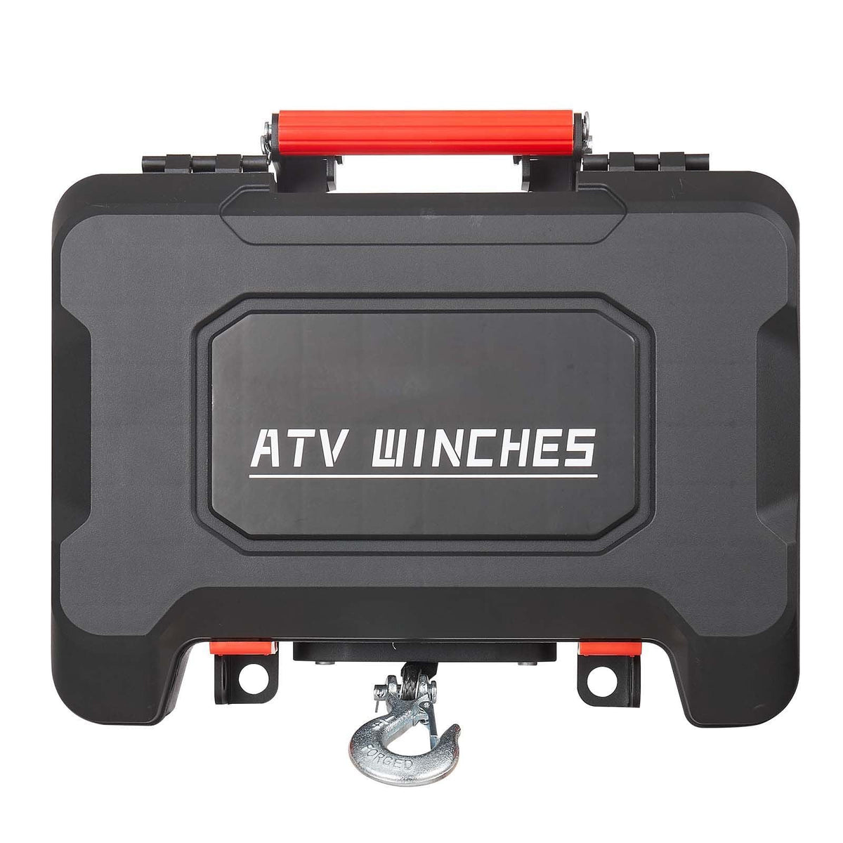Portable Winch, 3500 lbs 12V DC Electric Winch with Synthetic Rope, Wireless & Wired Remotes, Box-Style Recovery Kit with Fairlead, Clevis Hook, Strap for ATV UTV Off-Road Outdoor Pulling Tasks