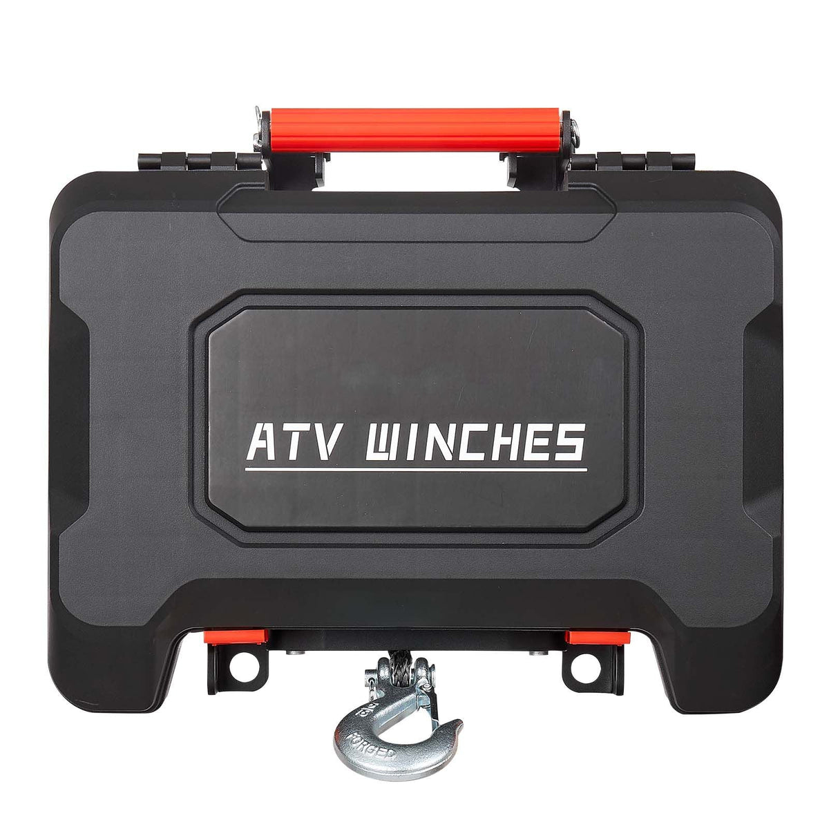 Portable Winch, 6000 lbs 12V DC Electric Winch with Synthetic Rope, Wireless & Wired Remotes, Box-Style Recovery Kit with Fairlead, Clevis Hook, Strap for ATV UTV Off-Road Outdoor Pulling Tasks