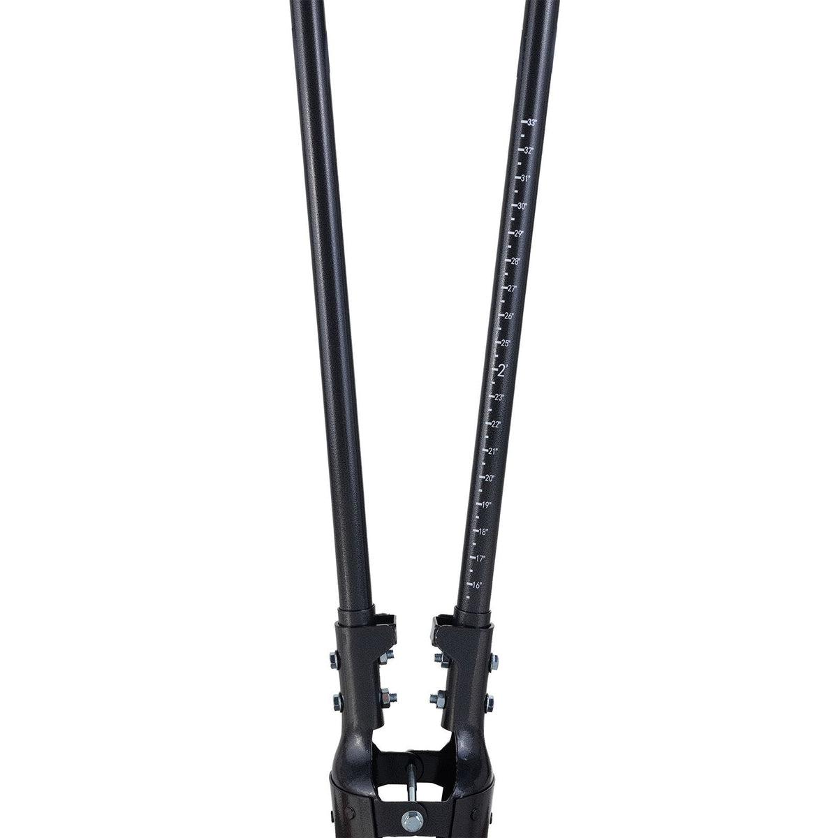 Post Hole Digger, Heavy Duty Post Hole Digger with Carbon Steel Handle, Manual Hole Digger with Scale Markings and Metal Blade, Post Hole Digger Tool for Digging Gardening Outdoors, 57.5-Inch