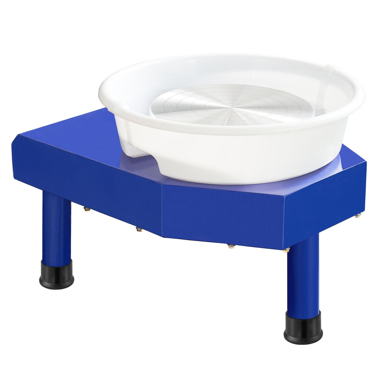 Pottery Wheel, 10 in Ceramic Wheel Forming Machine, 60-300 RPM Adjustable Speed with Foot Pedal, ABS Detachable Basin, Manual LCD Panel, Sculpting Tool and Apron, for Home Pottery Craft DIY