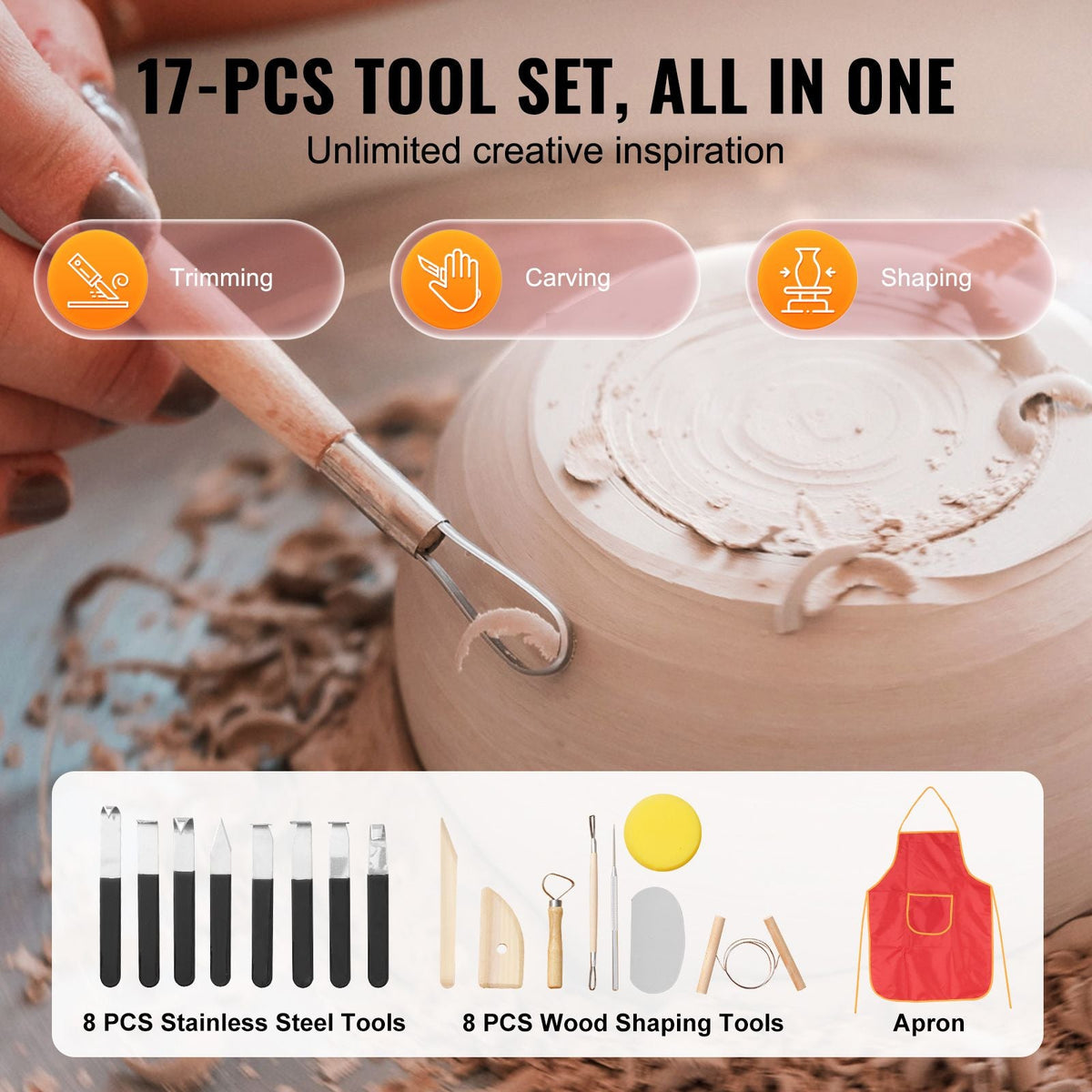 Pottery Wheel, 11 inch Pottery Forming Machine, 350W Electric Wheel for Pottery with Foot Pedal and LCD Touch Screen, Direct Drive Ceramic Wheel with Shaping Tools for DIY Art Craft, Pink