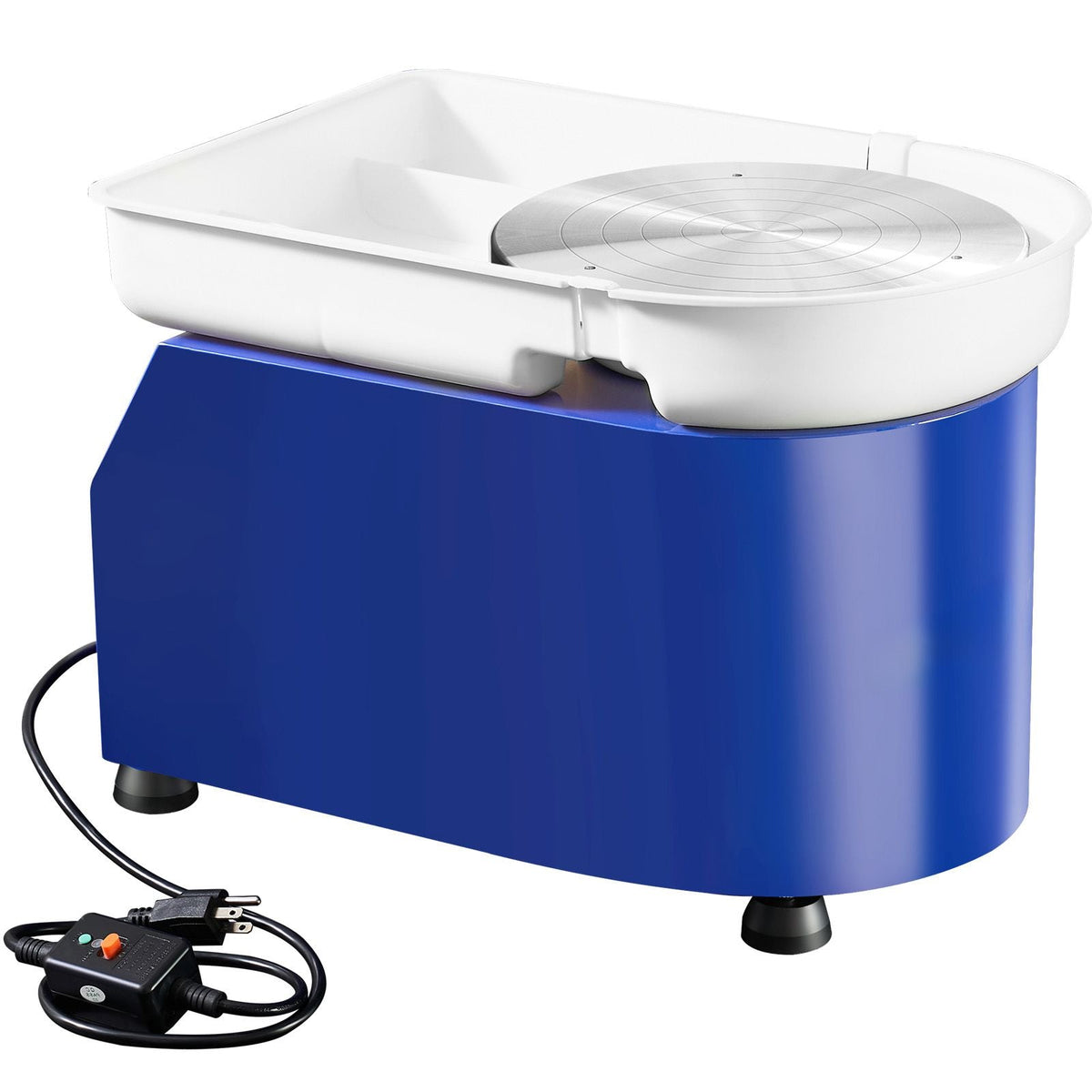 Pottery Wheel, 450W, For Adults and Beginners, 11in Clay Wheel Machine, Adjustable 60-300RPM Speed Handle and Pedal, ABS Detachable Basin, Accessory Kit for Craft DIY, LCD Touch Screen, Blue