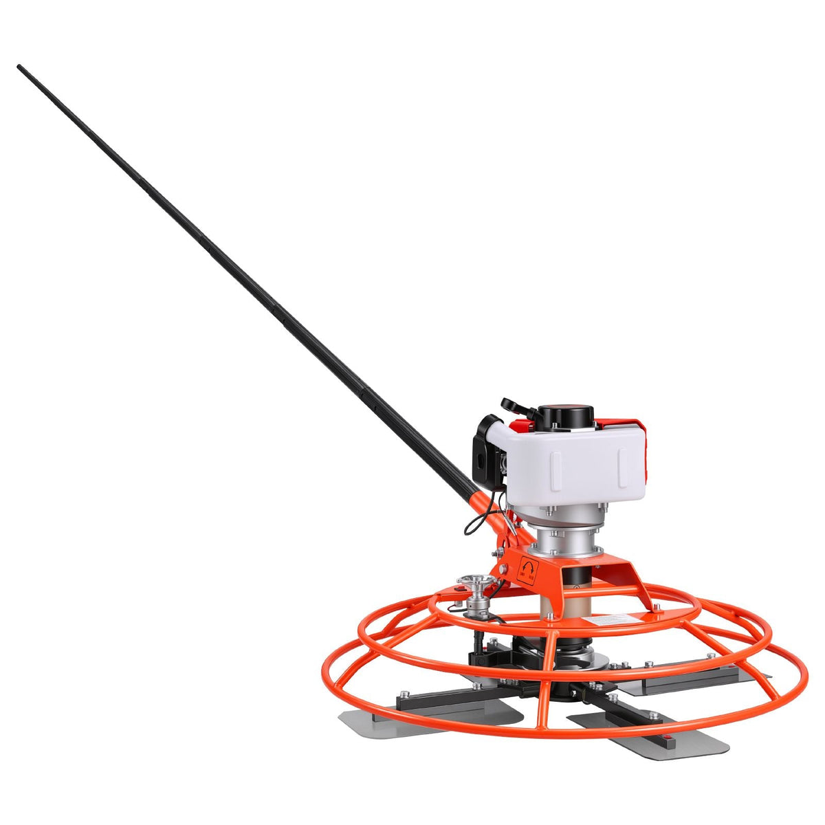 Power Trowel, 28.3 inch Trowel Diameter Concrete Finishing Machine, 4 Blades, Adjustable 0-12° Pitch, Gas-Powered Walk-Behind Cement Surface Finisher for Smooth Floors, Bridge Construction