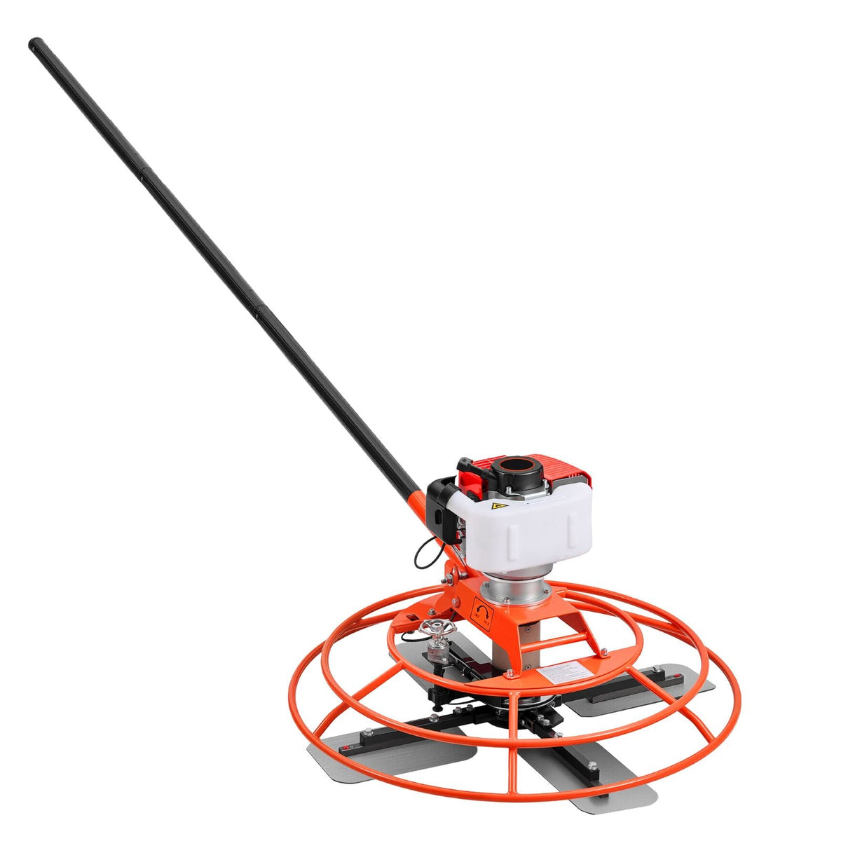 Power Trowel, 28.3 inch Trowel Diameter Concrete Finishing Machine, 4 Blades, Adjustable 0-12° Pitch, Gas-Powered Walk-Behind Cement Surface Finisher for Smooth Floors, Bridge Construction