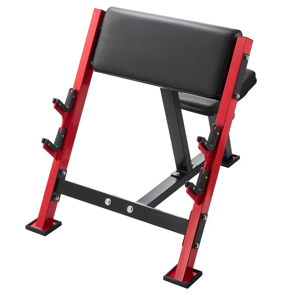 Preacher Curl Bench, Strength Training Benches, Max load 660 LBS Home Gym Fitness Equipment, Seated Arm Isolated Barbell Dumbbell Bicep Station, Adjustable Weight Bench with Bar Holders