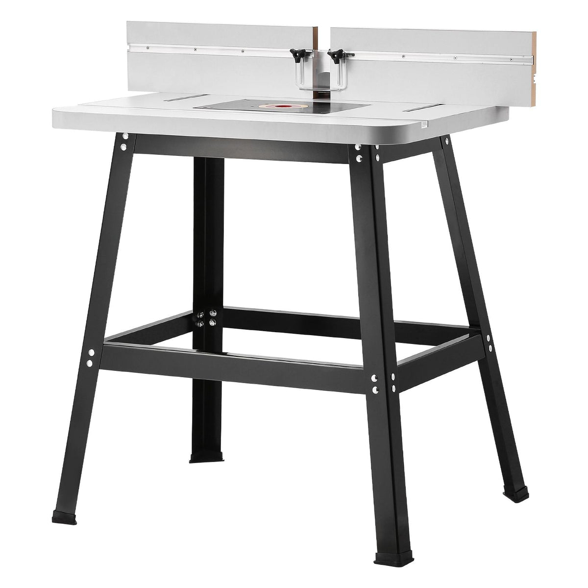 Precision Router Table System, 31.5 in x 23.9 in, Routing Table Accessory Kit with Adjustable Fence, MDF Top, Sturdy Metal Base, Dust Collection Port, Compatible with Routes & Various Drill Bits