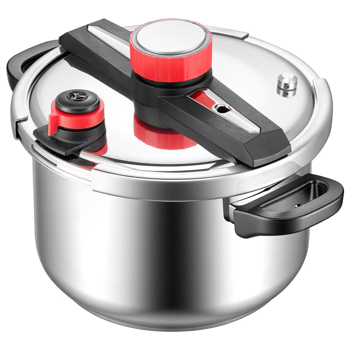 Pressure Cooker, 10Qt Pressure Cooker Stainless Steel, Pressures Canner with Steaming Rack, Tempered Glass Lid, Three Pressures Settings for Meat, Beans, Rice, Soup, Sauces, Cook up to 100 kPa
