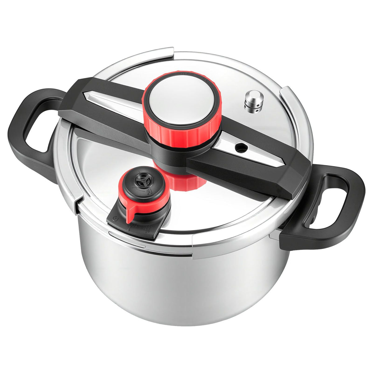 Pressure Cooker, 6.3Qt Pressure Cooker Stainless Steel, Pressures Canner with Steaming Rack, Tempered Glass Lid, Three Pressures Settings for Meat, Beans, Rice, Soup, Sauces, Cook up to 100 kPa
