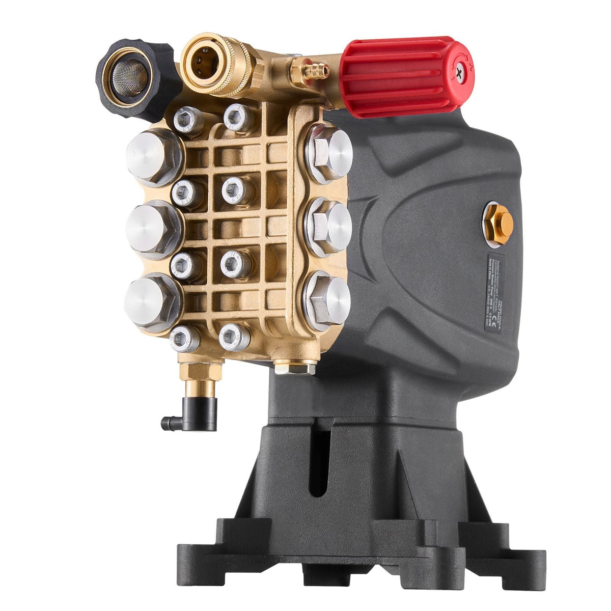 Pressure Washer Pump, 1" Shaft Horizontal Triplex Plunger, 4000 PSI, 4.0GPM, Replacement Power Washer Pumps Kit with 5 Nozzles, Compatible with Simpson MorFlex 40224, 40225, 40226, Santoprene