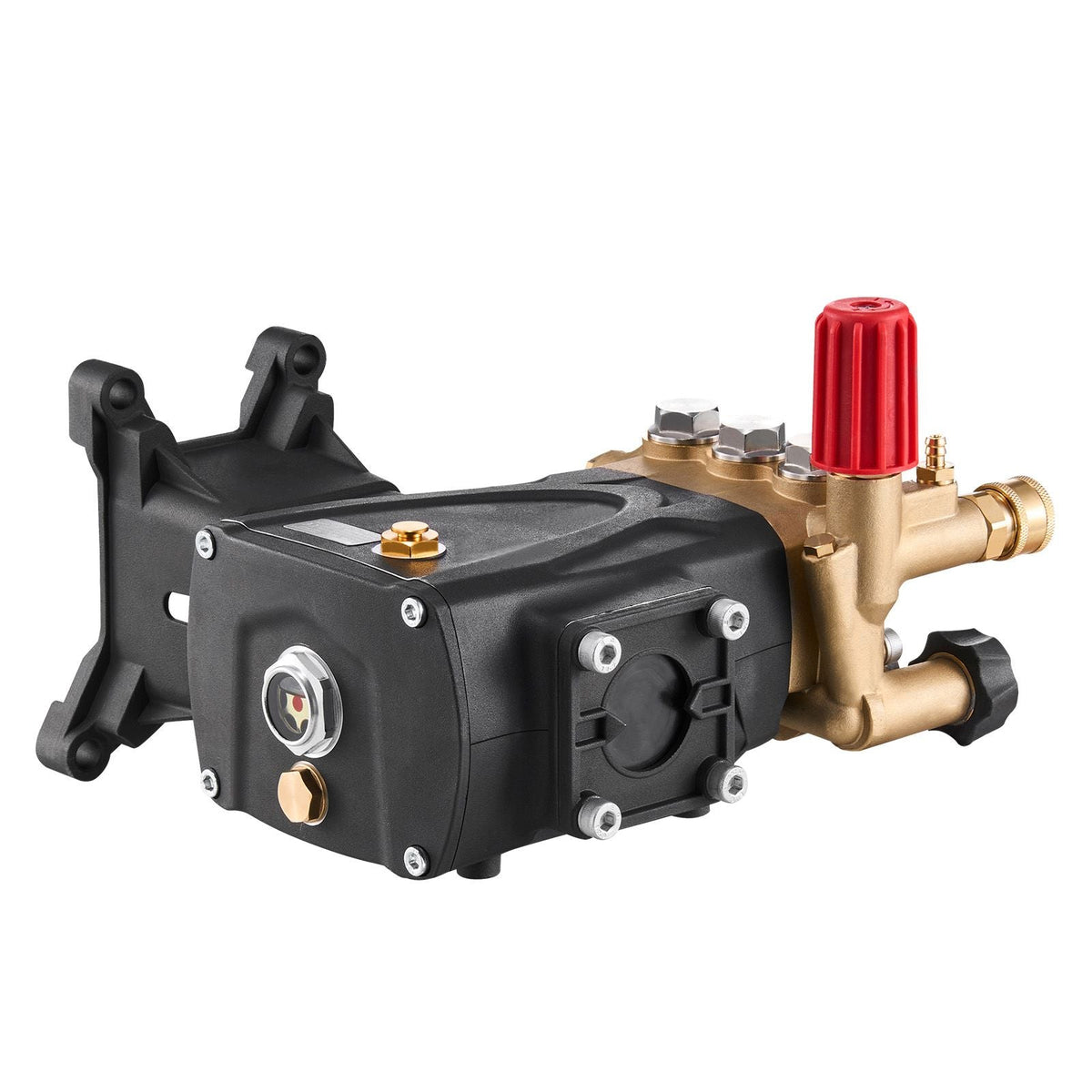 Pressure Washer Pump, 1" Shaft Horizontal Triplex Plunger, 4000 PSI, 4.0GPM, Replacement Power Washer Pumps Kit with 5 Nozzles, Compatible with Simpson MorFlex 40224, 40225, 40226, Santoprene