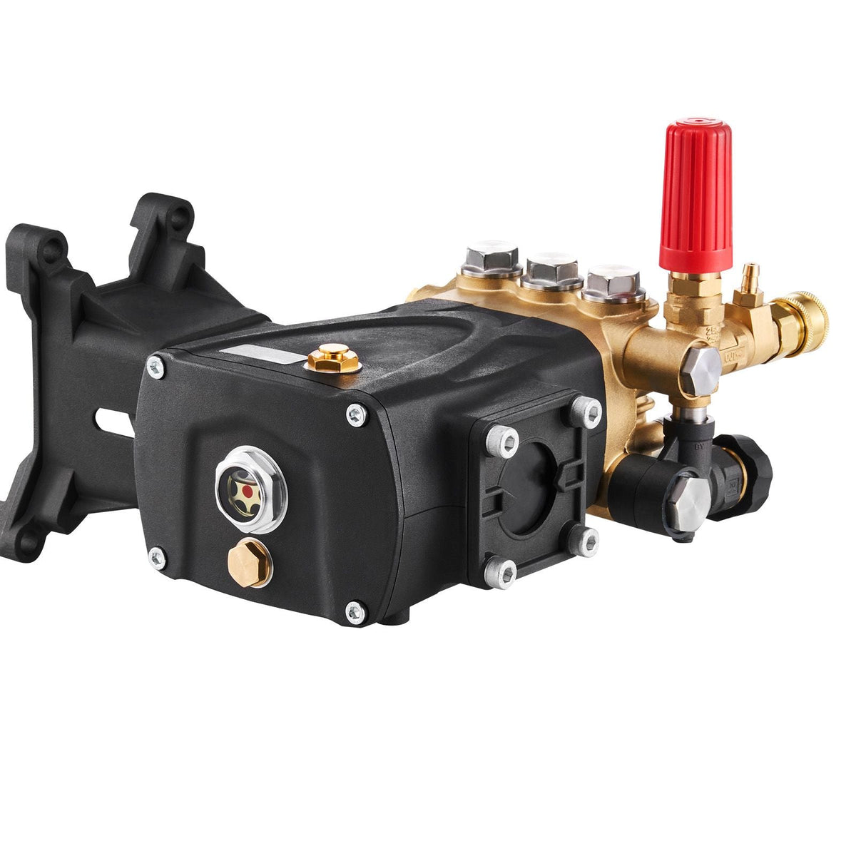 Pressure Washer Pump, 1" Shaft Horizontal Triplex Plunger, 4200 PSI, 4.2GPM, Replacement Power Washer Pumps Kit with 5 Nozzles, Compatible with Simpson MorFlex 40224, 40225, 40226, Santoprene