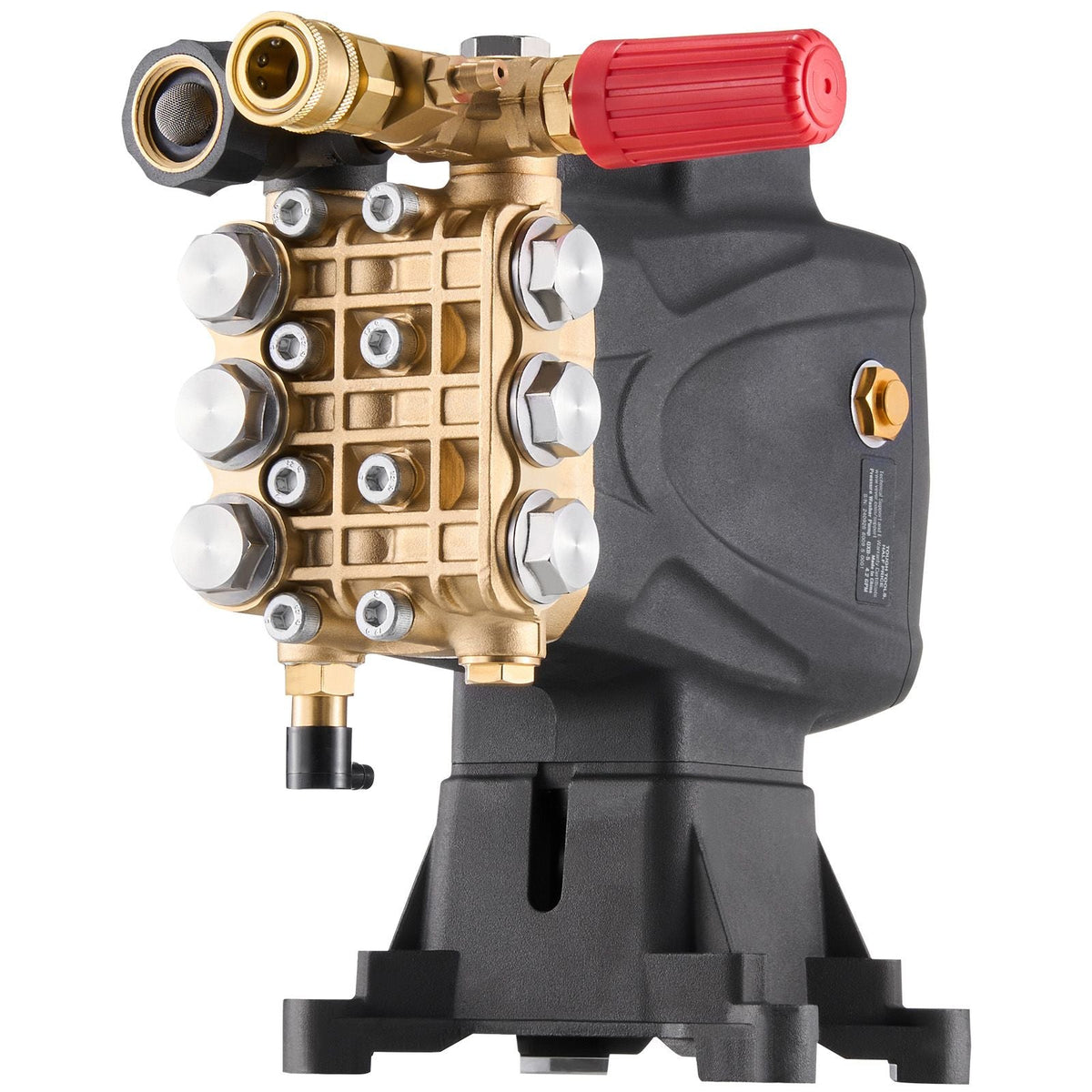 Pressure Washer Pump, 1" Shaft Horizontal Triplex Plunger, 4200 PSI, 4.2GPM, Replacement Power Washer Pumps Kit with 5 Nozzles, Compatible with Simpson MorFlex 40224, 40225, 40226, Santoprene
