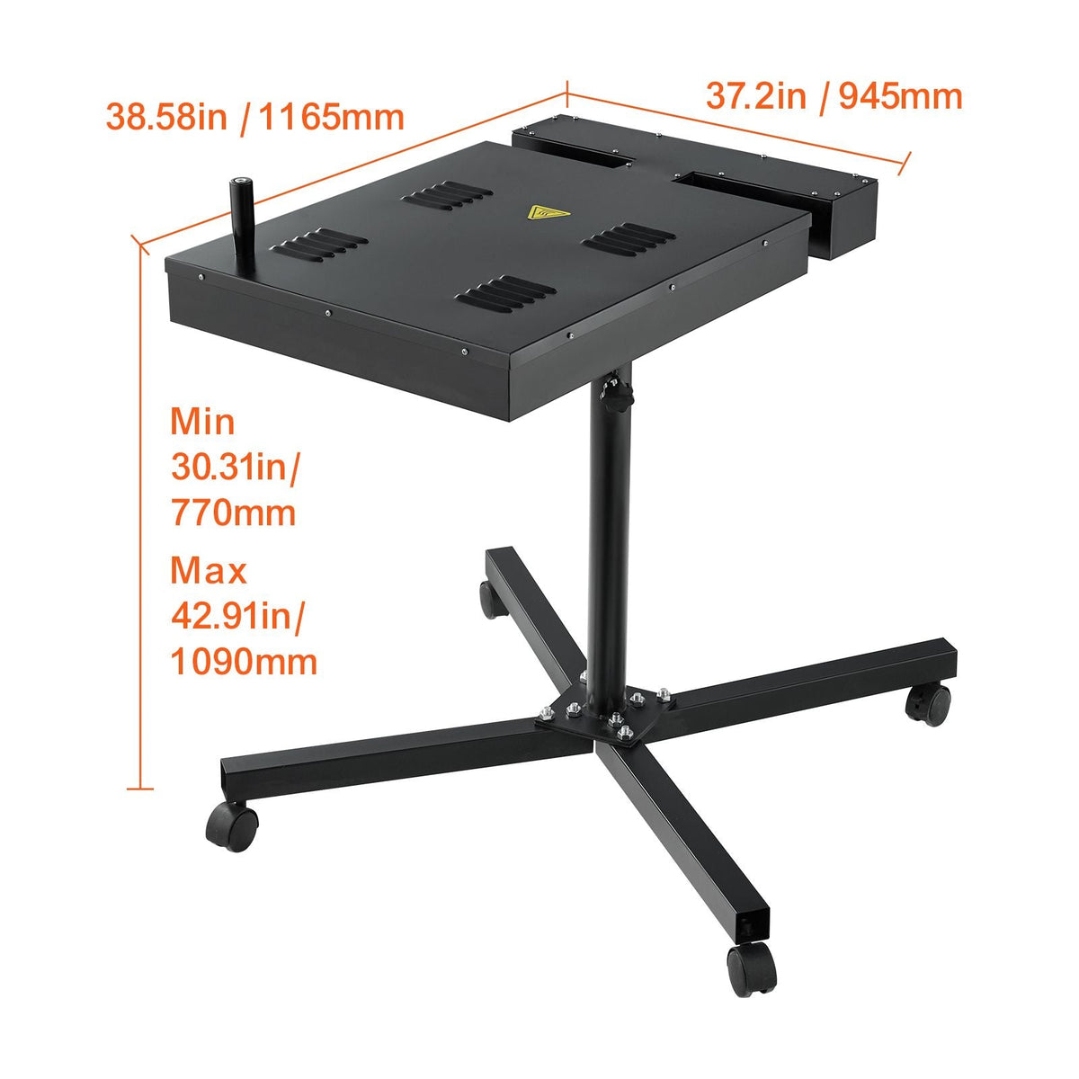 Pro Flash Dryer 18x25 inch, Upgrade 2000W Electrical Control Box Flash Dryer for Screen Printing Machine with Height Adjustable Stand, 360° Rotation, X-Shaped Base, Steel T-Shirt Curing Machine