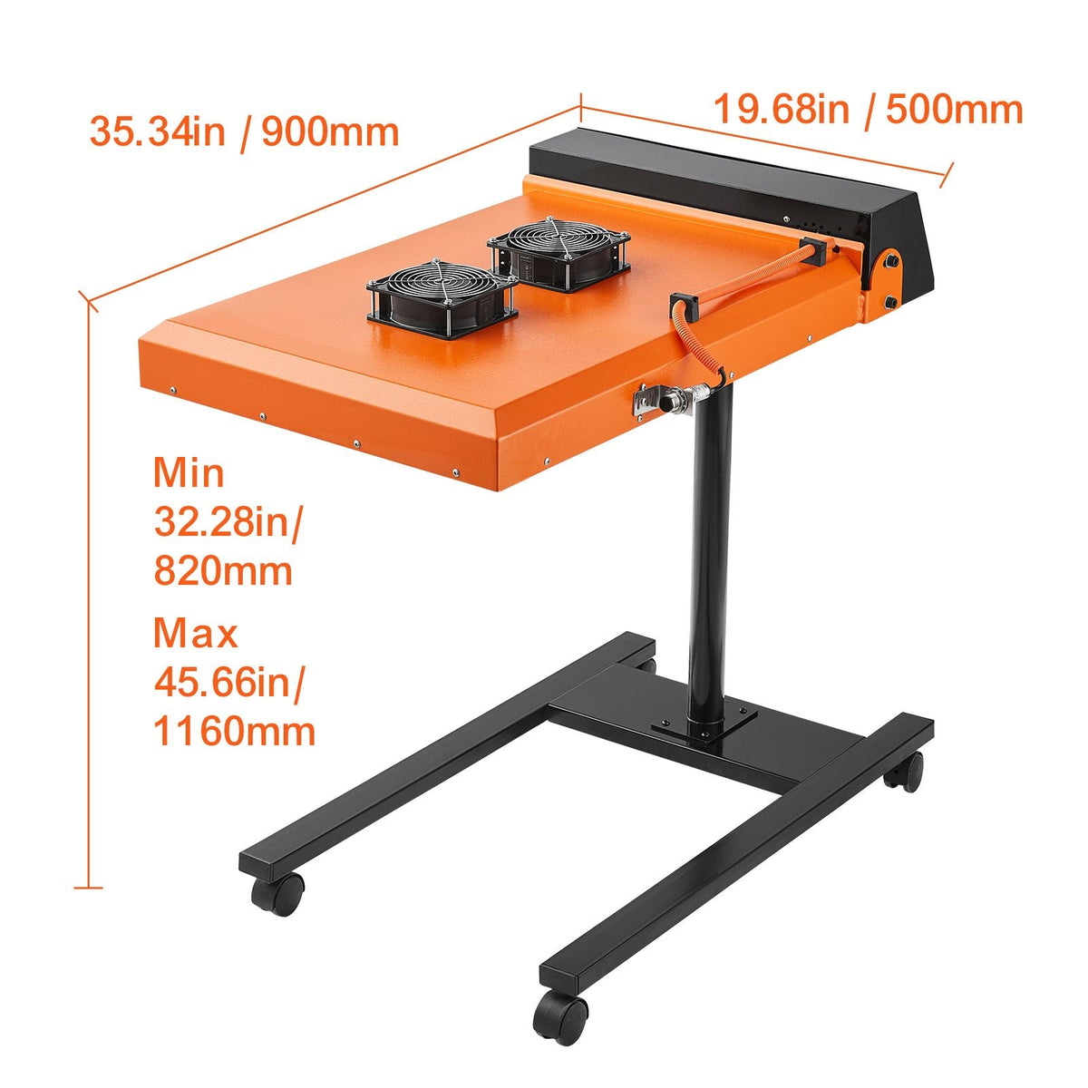 Pro Flash Dryer 19 x 21 inch, Upgrade 6000W Automatic Infrared IR Flash Dryer Dual Fan for Screen Printing Machine, Silk Screen Dryer with Sensor, Height Adjustable