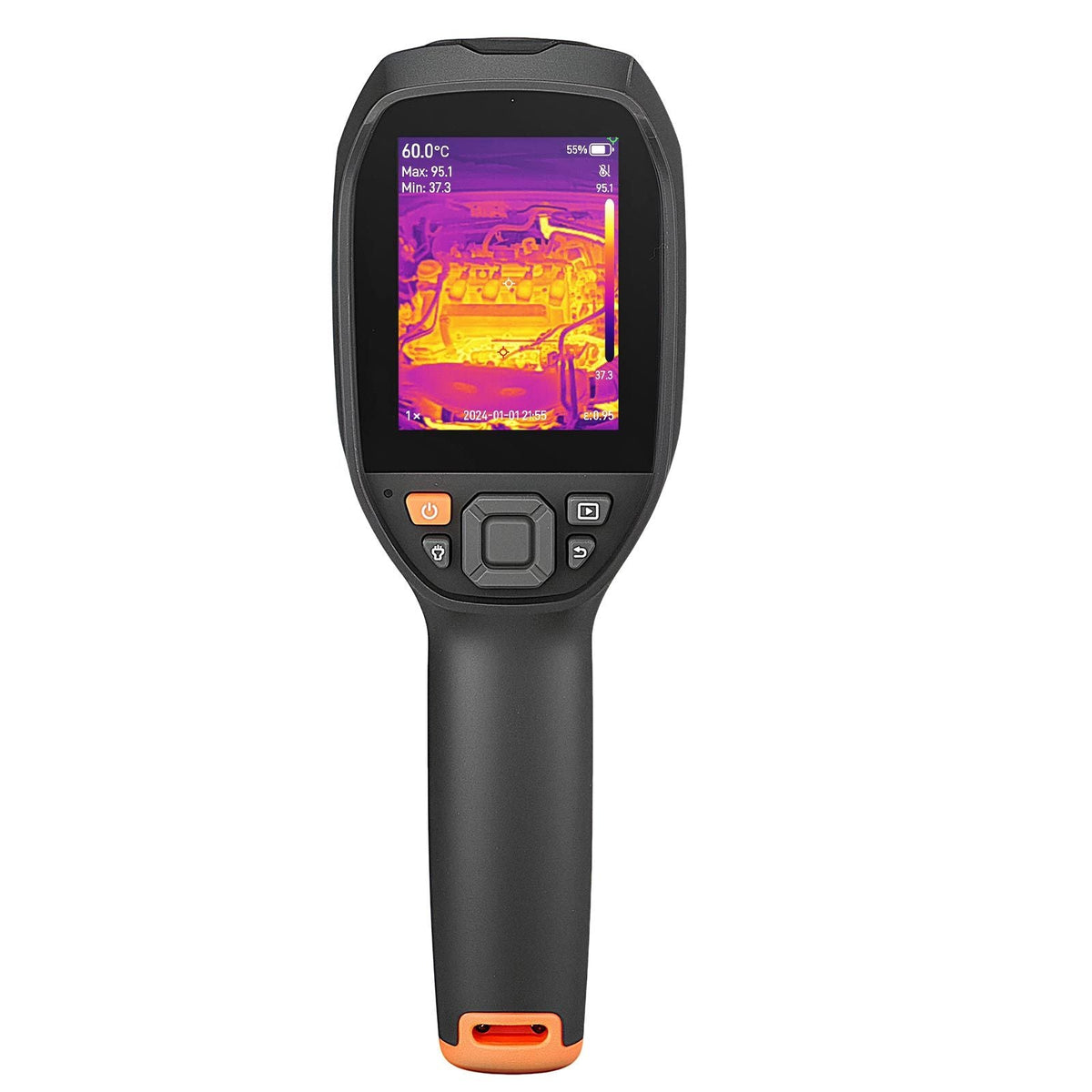 Pro Thermal Imaging Camera, Upgraded 512 x 384 TISR Super Resolution, 3.45" LCD Infrared Thermal Imager with 2MP Visual Camera, 25HZ Refresh Rate, -4°F - 1022°F, 4 Image Modes & 7 Color Palettes