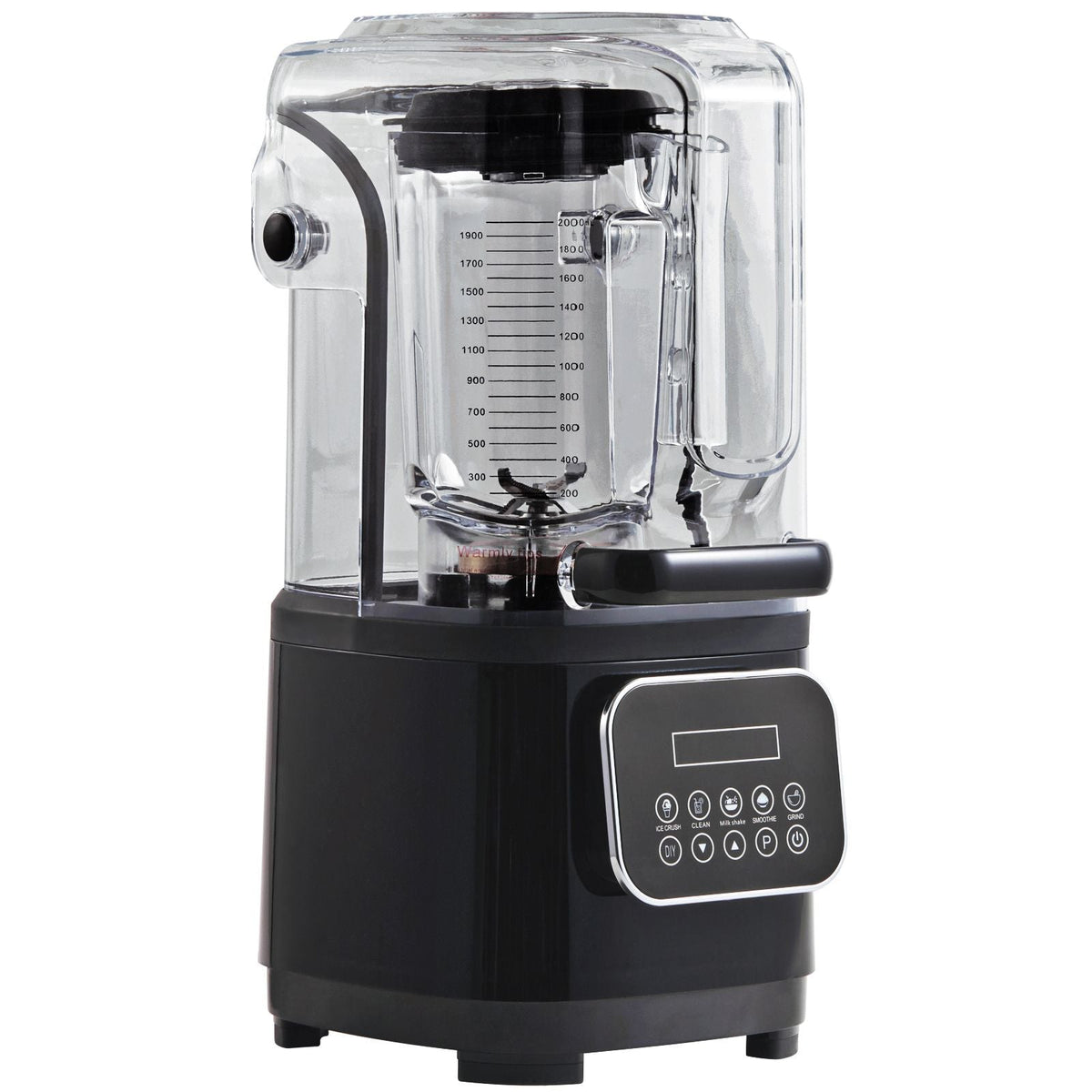 Professional Blender with Shield, Commercial Countertop Blenders, 68 oz Plastic Jar Blender Combo, Stainless Steel 9 Speed & 5 Functions Blender, for Shakes, Smoothies, Peree, and Crush Ice