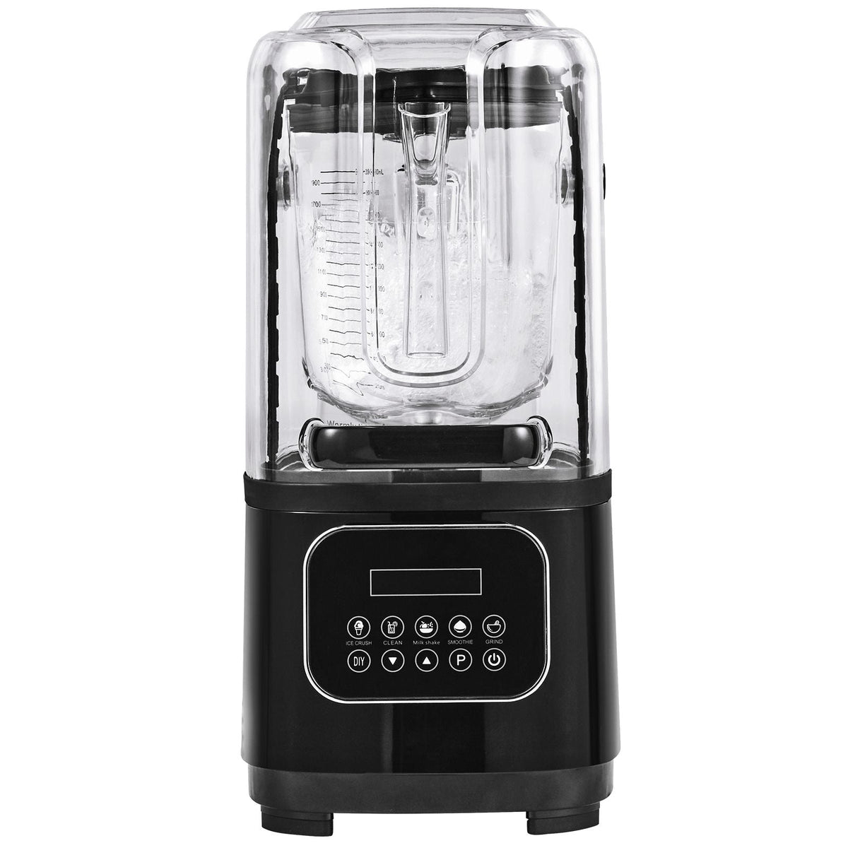 Professional Blender with Shield, Commercial Countertop Blenders, 68 oz Plastic Jar Blender Combo, Stainless Steel 9 Speed & 5 Functions Blender, for Shakes, Smoothies, Peree, and Crush Ice