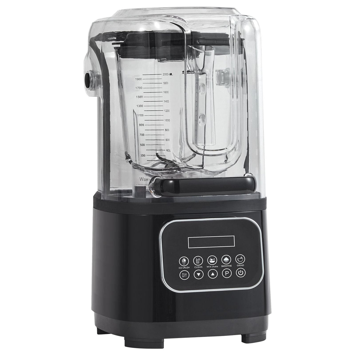Professional Blender with Shield, Commercial Countertop Blenders, 68 oz Plastic Jar Blender Combo, Stainless Steel 9 Speed & 5 Functions Blender, for Shakes, Smoothies, Peree, and Crush Ice