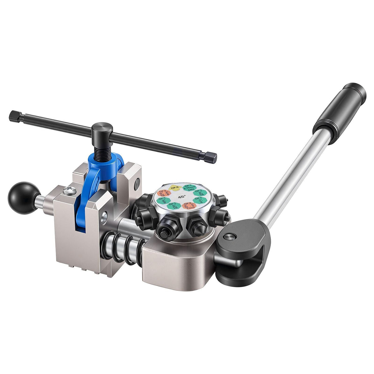 Professional Brake Line Flaring Tool, 45 Degree Double Flare Bubble Flare Tool Kit for 3/16", 1/4", 5/16", 3/8" Copper Aluminum Thin Steel Tubes