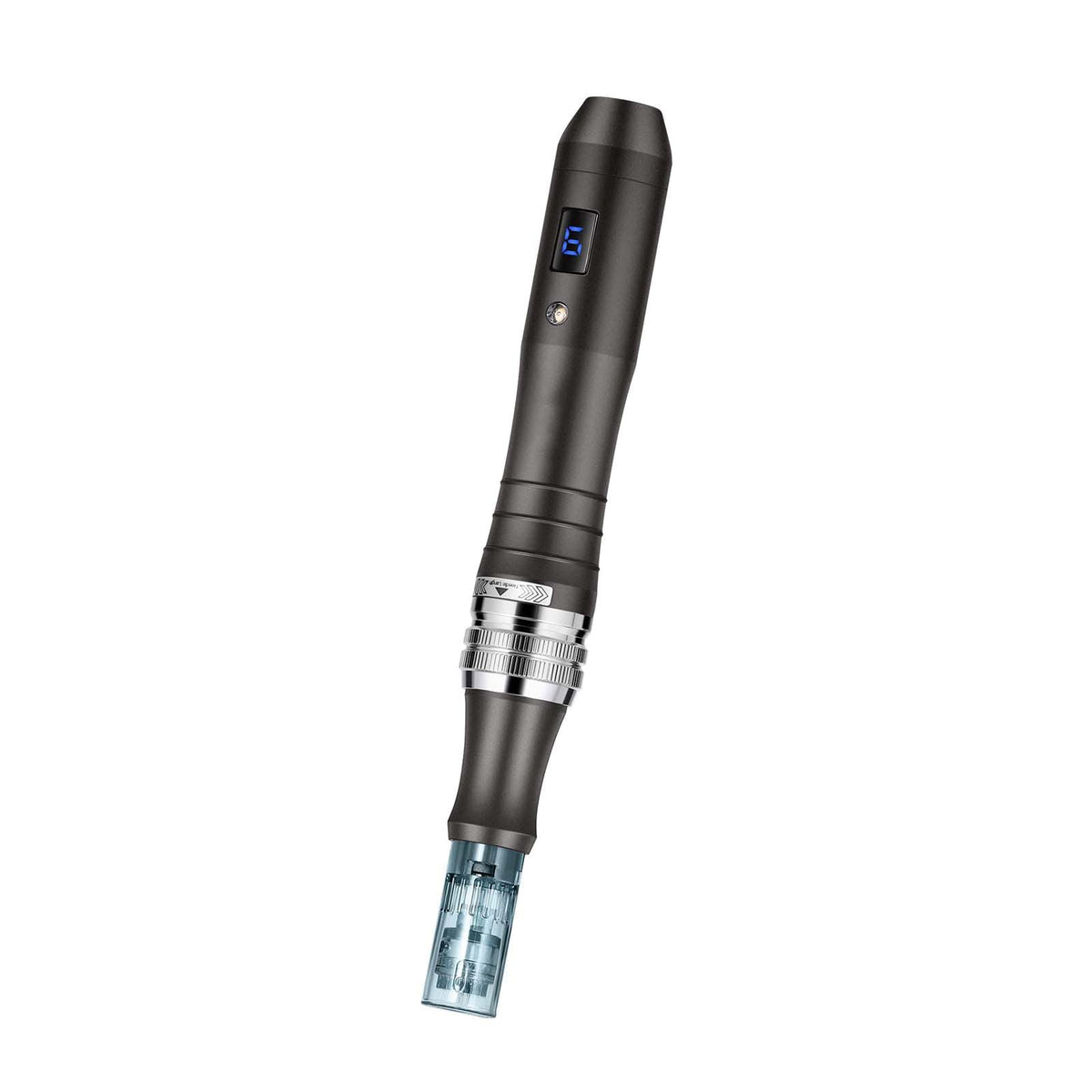 Professional Microneedling Pen, Electric Derma Pen with 22PCS Disposable Cartridges, 6 Variable Speed Skin Care Beauty Device with LCD Display and 0-2.5mm Adjustable Needle Length