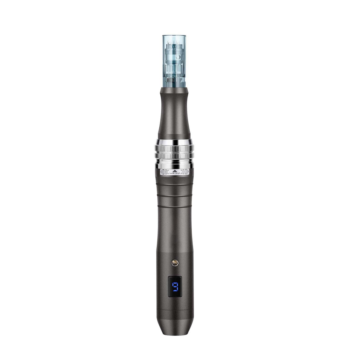 Professional Microneedling Pen, Electric Derma Pen with 22PCS Disposable Cartridges, 6 Variable Speed Skin Care Beauty Device with LCD Display and 0-2.5mm Adjustable Needle Length