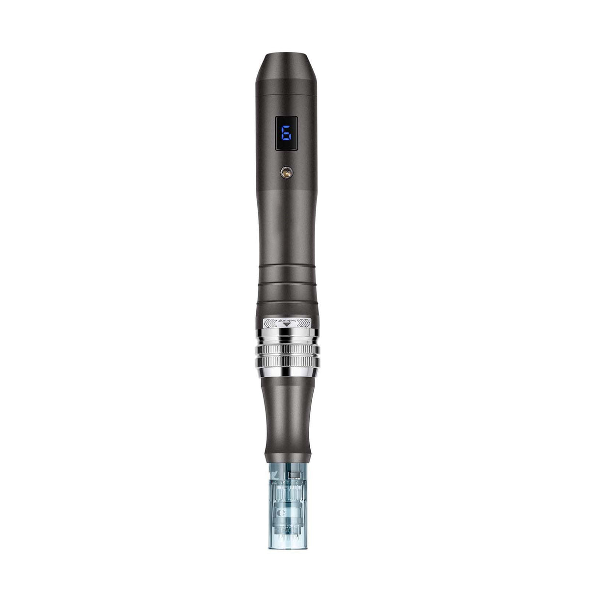 Professional Microneedling Pen, Electric Derma Pen with 22PCS Disposable Cartridges, 6 Variable Speed Skin Care Beauty Device with LCD Display and 0-2.5mm Adjustable Needle Length