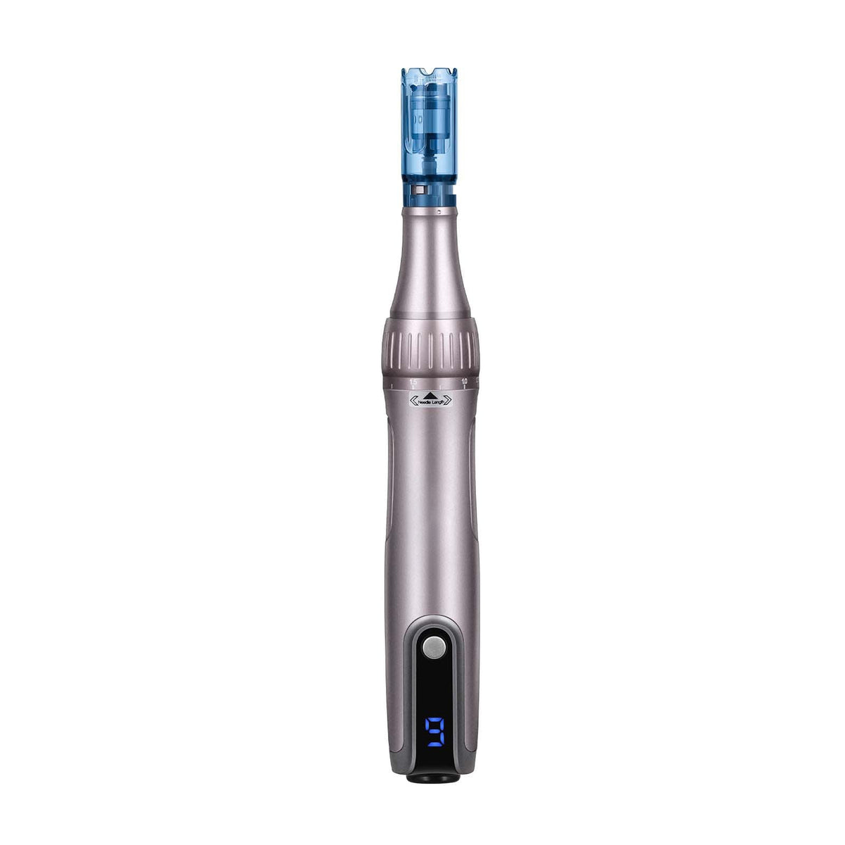 Professional Microneedling Pen M8S, Electric Derma Pen with 12PCS Anti-Backflow Cartridges, 6 Variable Speed Skin Care Beauty Device with LCD Display and 0-2.5mm Adjustable Needle Length