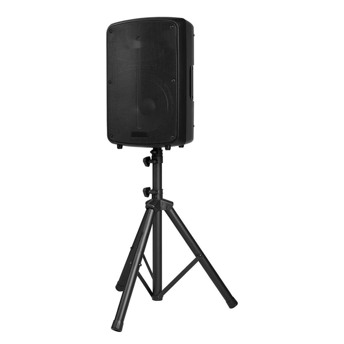 Professional PA System, 800W Powered, Sound System Set with 6 Channel Mixer, Dual Speakers, Wireless Bluetooth, Microphone, Compact Stands, USB SD XLR Inputs, Remote Control, for DJs Events
